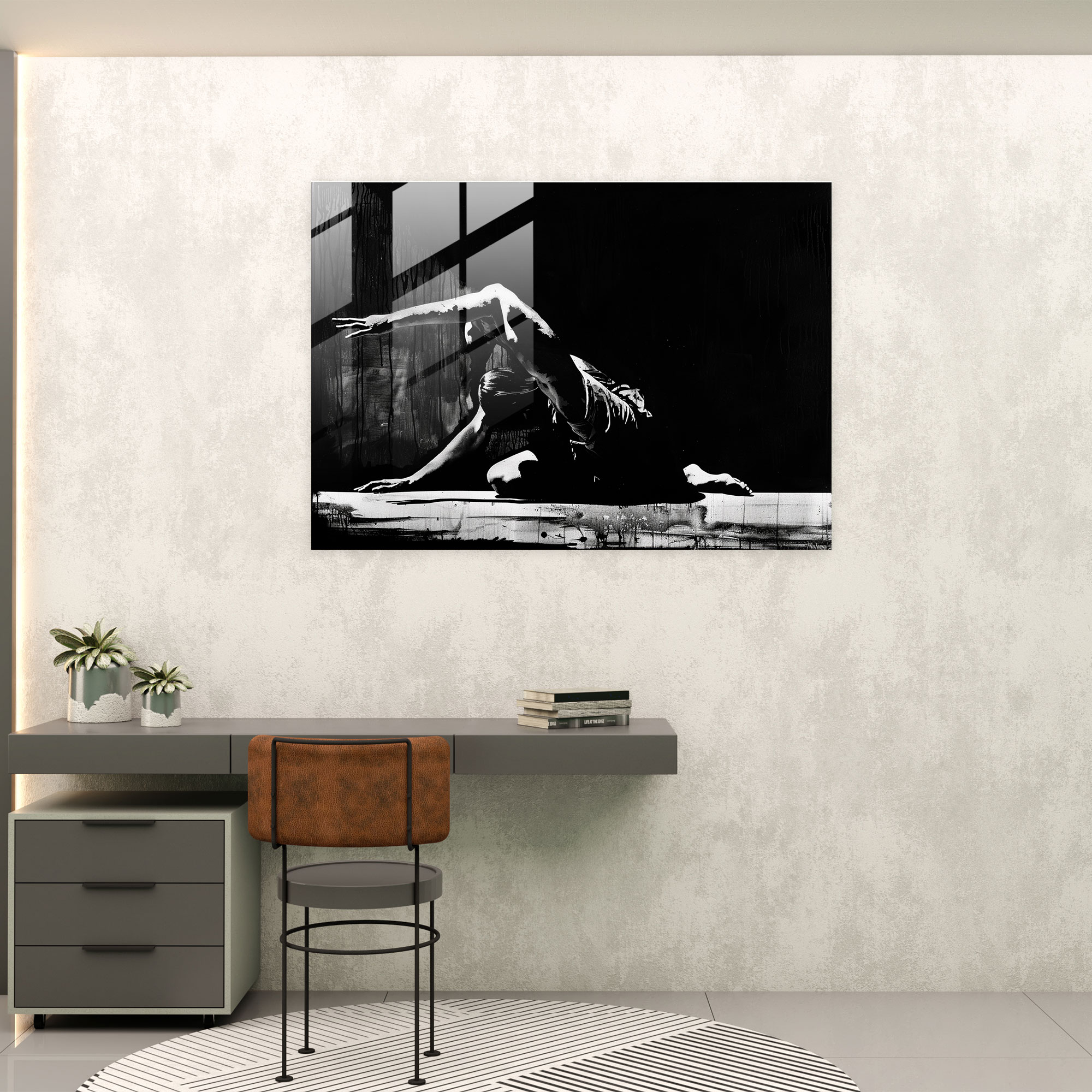 Caravaggio Tarzı Cam Duvar Sanatı - Cam Tablo Modern Sanat Cam Sanatı