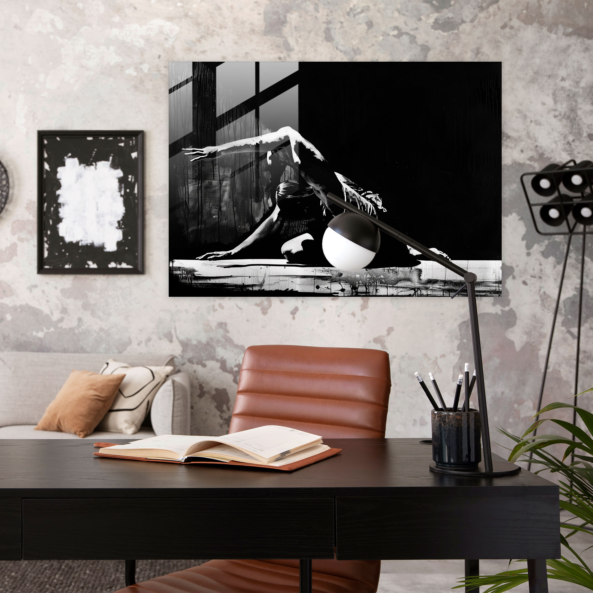 Caravaggio Tarzı Cam Duvar Sanatı - Cam Tablo Modern Sanat Cam Sanatı