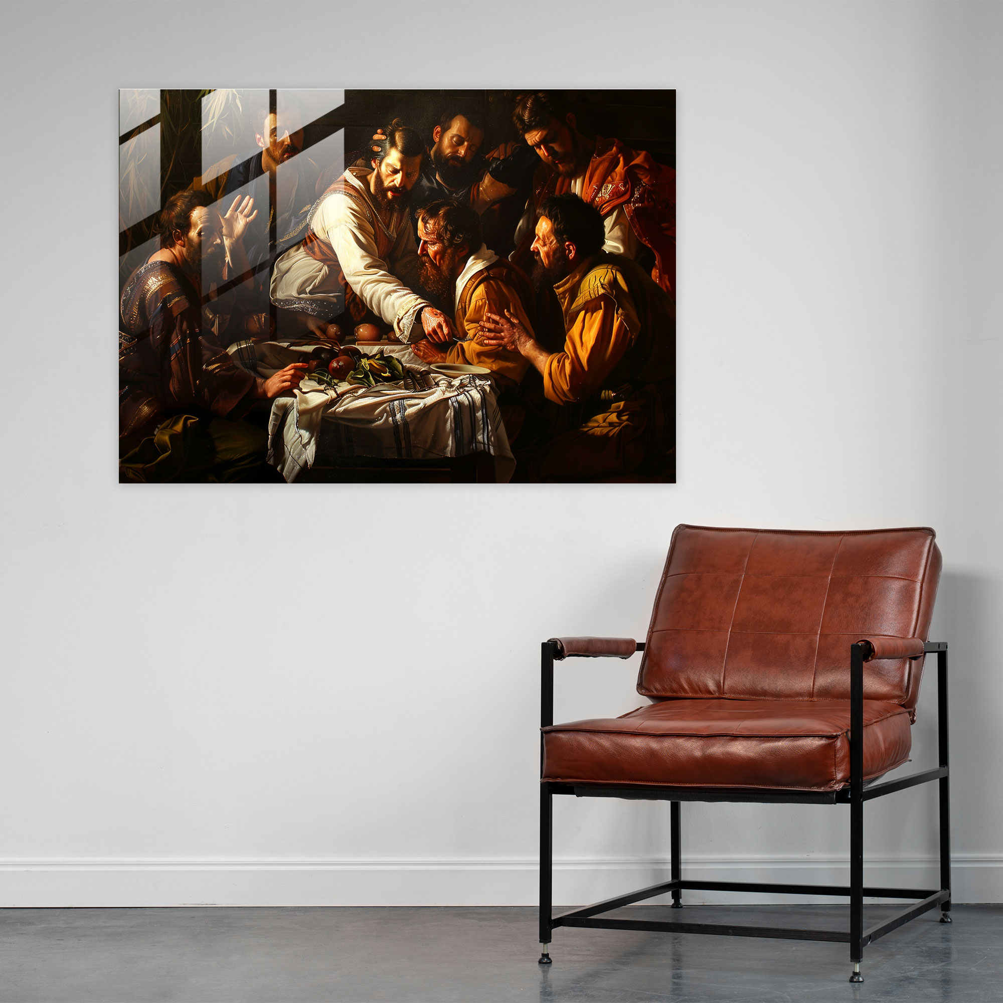 Caravaggio Tarzı Ev Dekorasyonu - Cam Sanat Modern Sanat