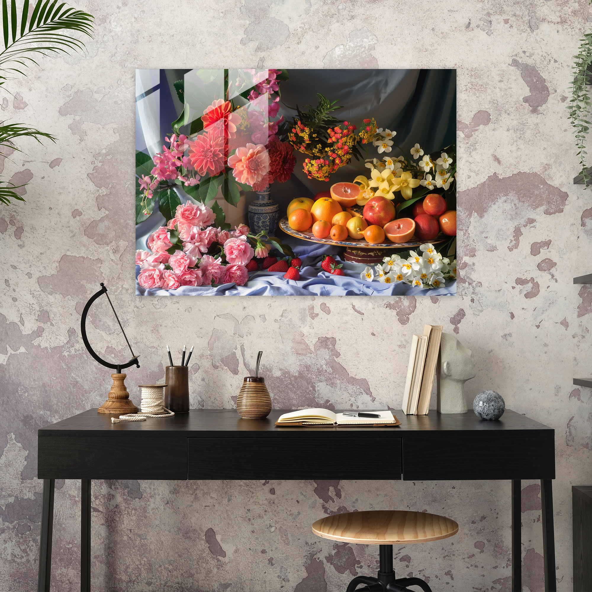 Caravaggio Tarzı Cam Tablo - Caravaggio Temalı Duvar Dekorasyonu