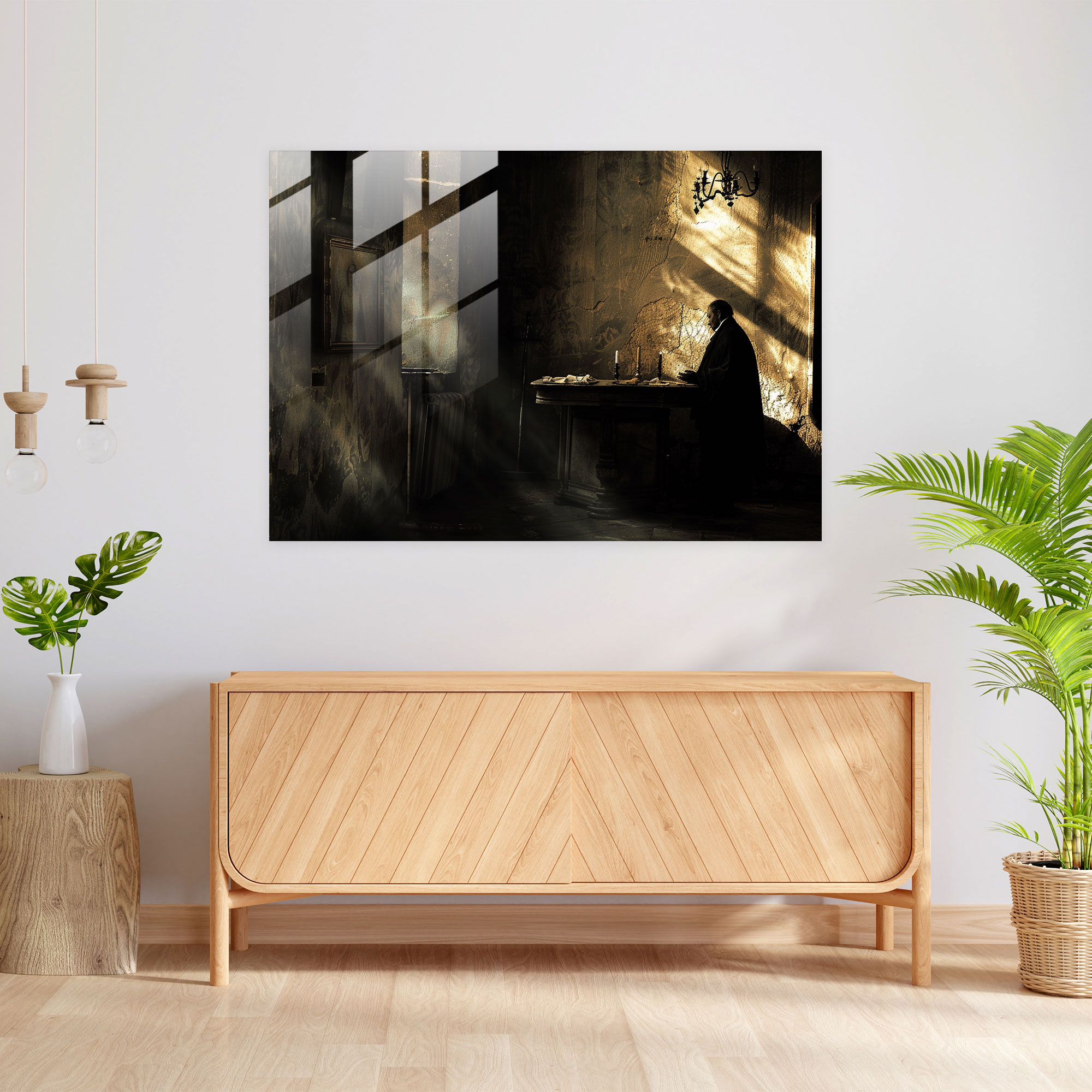 Caravaggio Tarzı Ev Dekorasyonu - Modern Sanat ve Cam Tablo