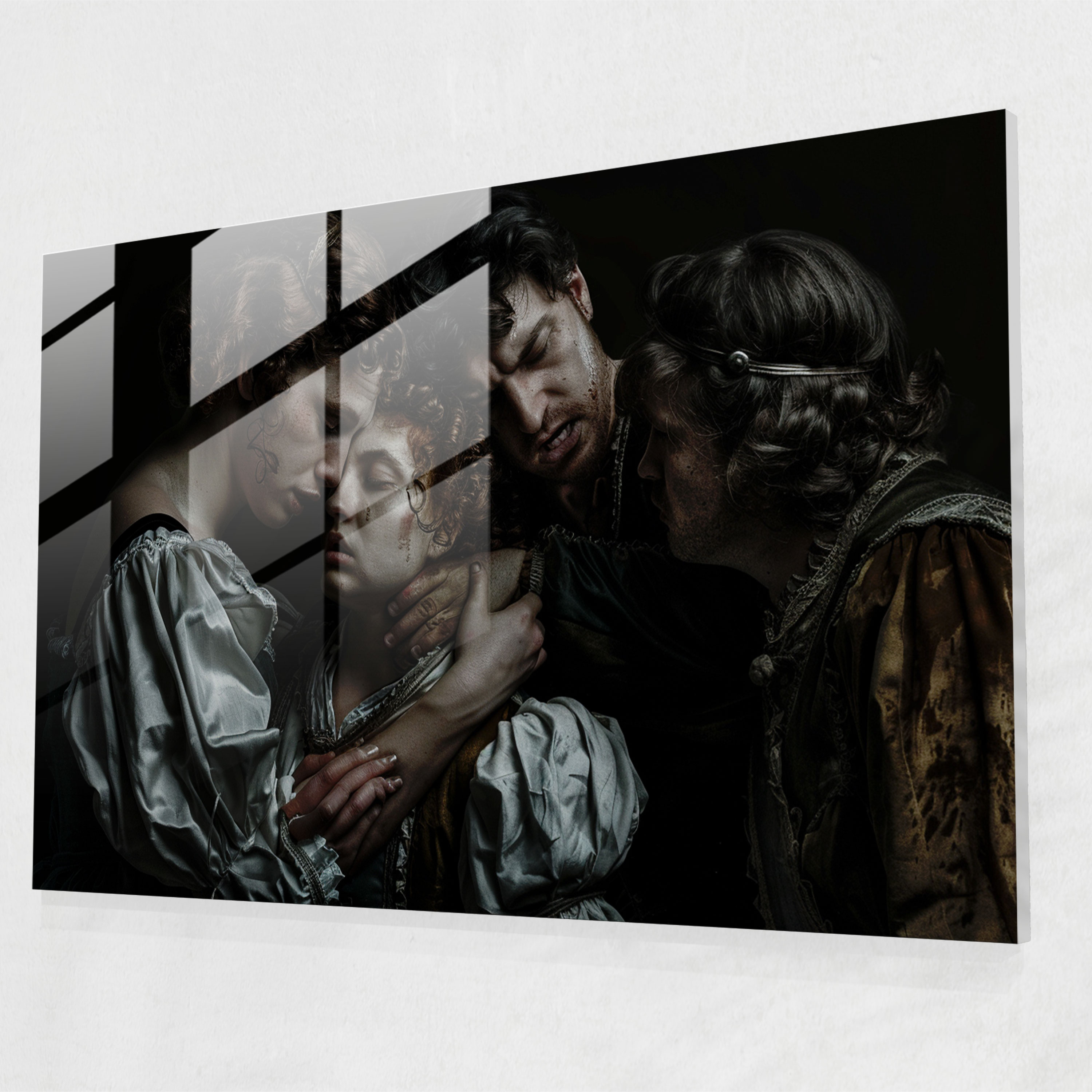Caravaggio Tarzı Cam Duvar Sanatı - Modern Sanat Ev Dekorasyonu