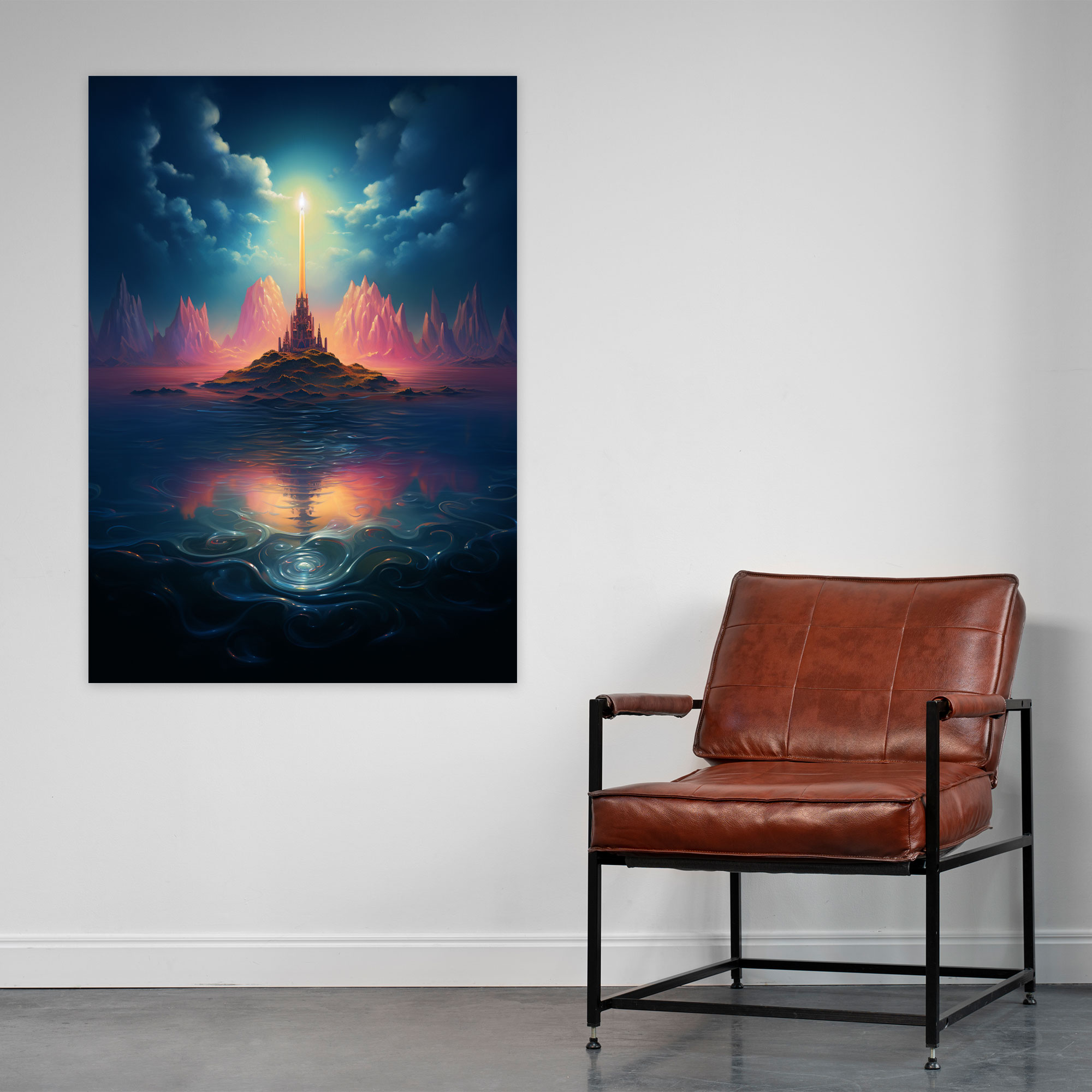 Candle Wall Art - Surreal Dream Landscape Canvas Print - Candle, Canvas, Candle Wall Art, Surreal Dream Landscape Canvas Print