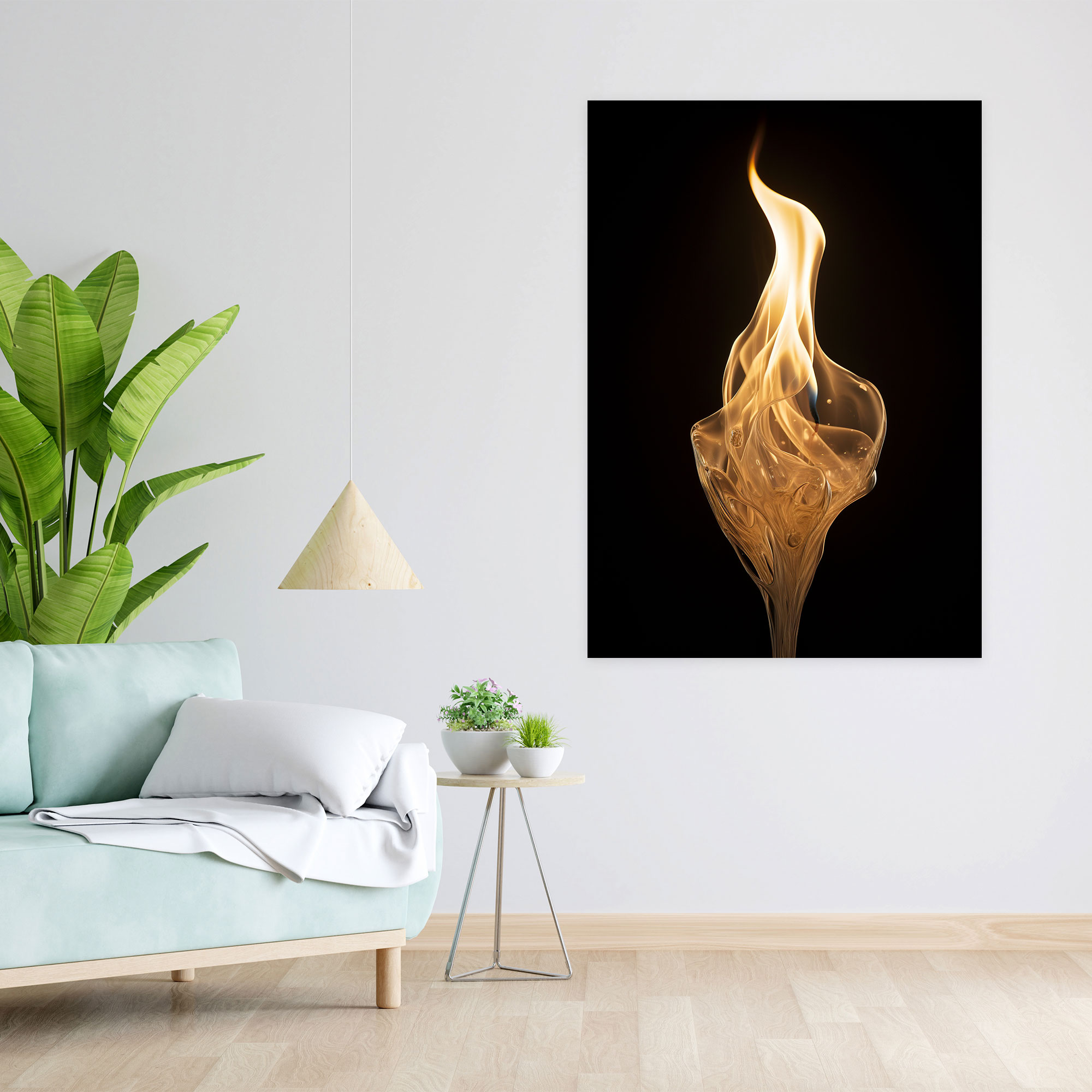 Candle Canvas Print - Contemporary Photograph Wall Art - Candle, Contemporary Wall Art, Canvas Wall Art, Tranquility And Sophistication