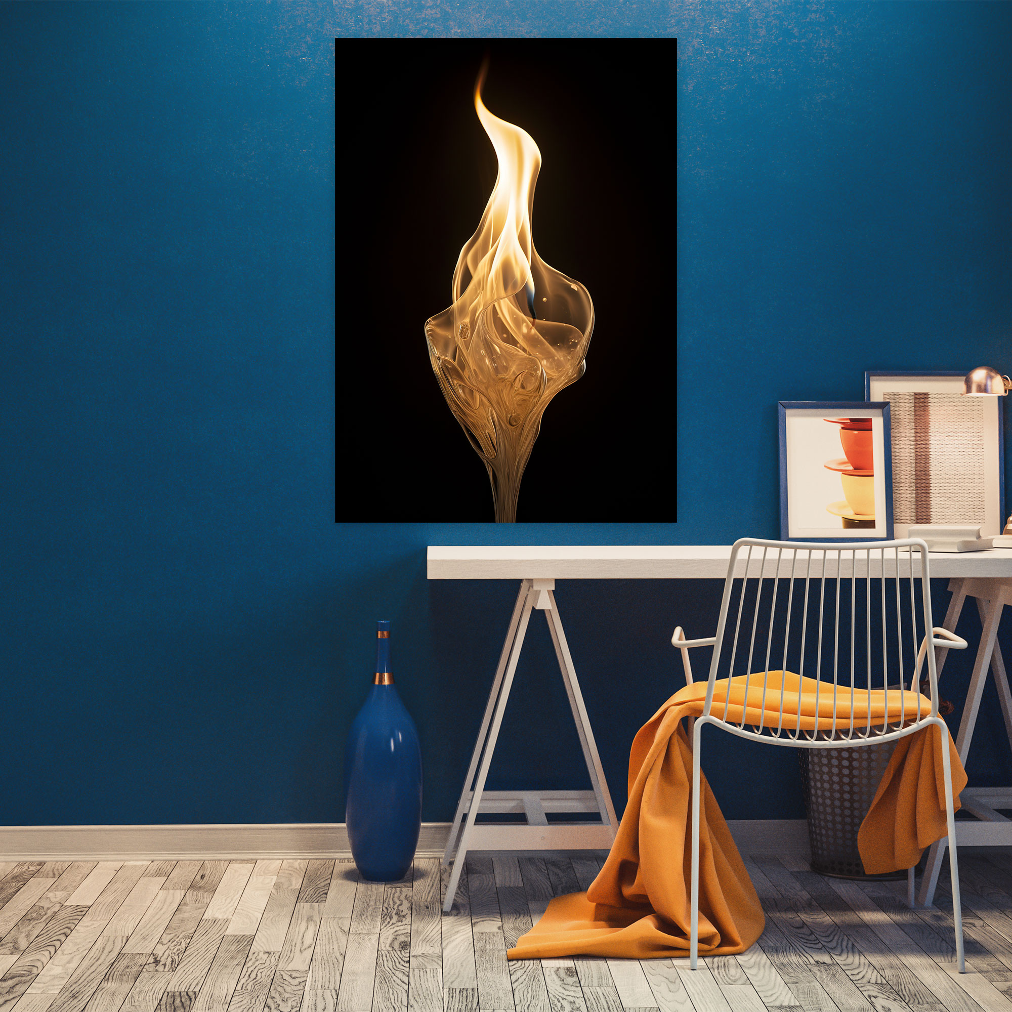 Candle Canvas Print - Contemporary Photograph Wall Art - Candle, Contemporary Wall Art, Canvas Wall Art, Tranquility And Sophistication