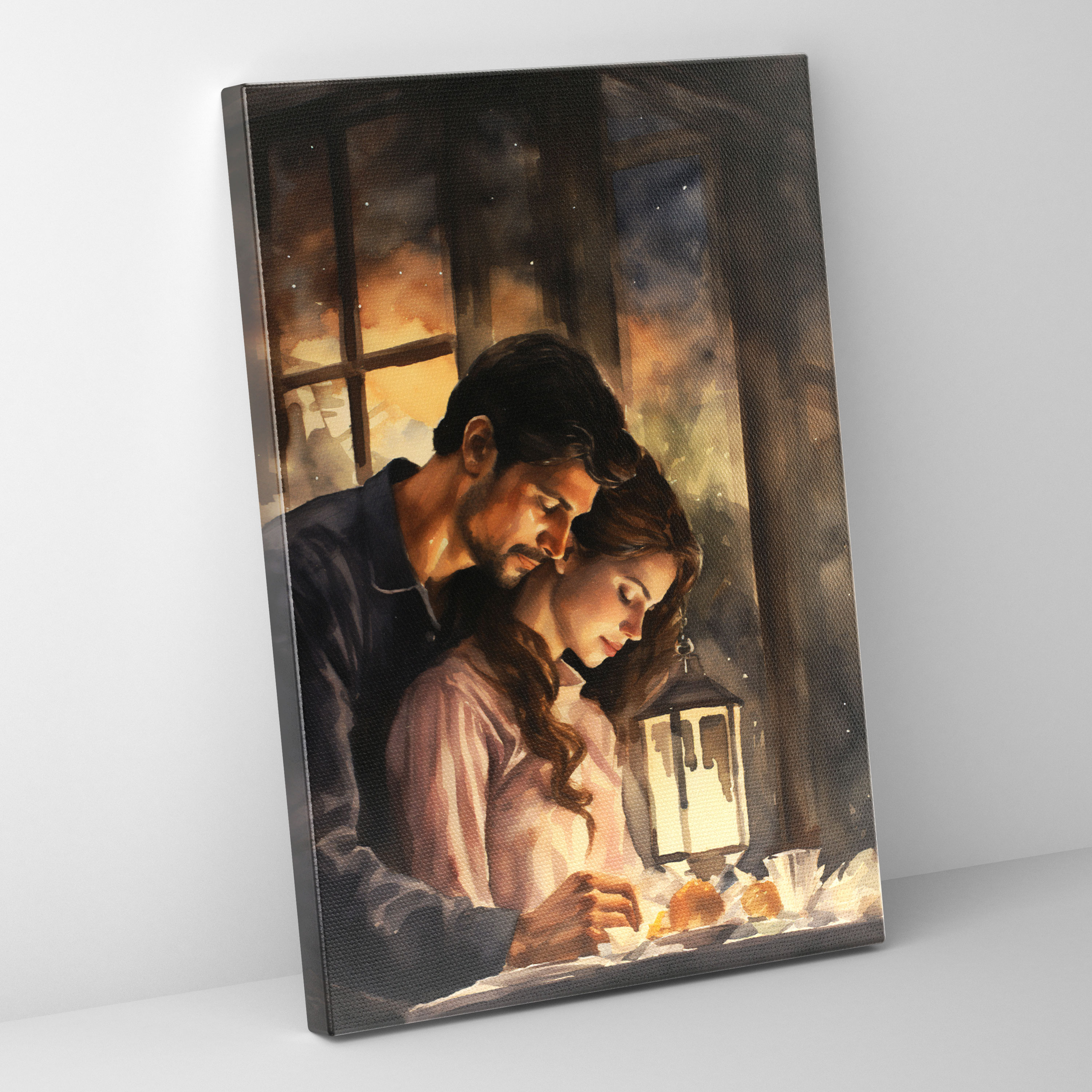 Romantic Candle Canvas Print - Candle, Candle, Canvas, Romantic