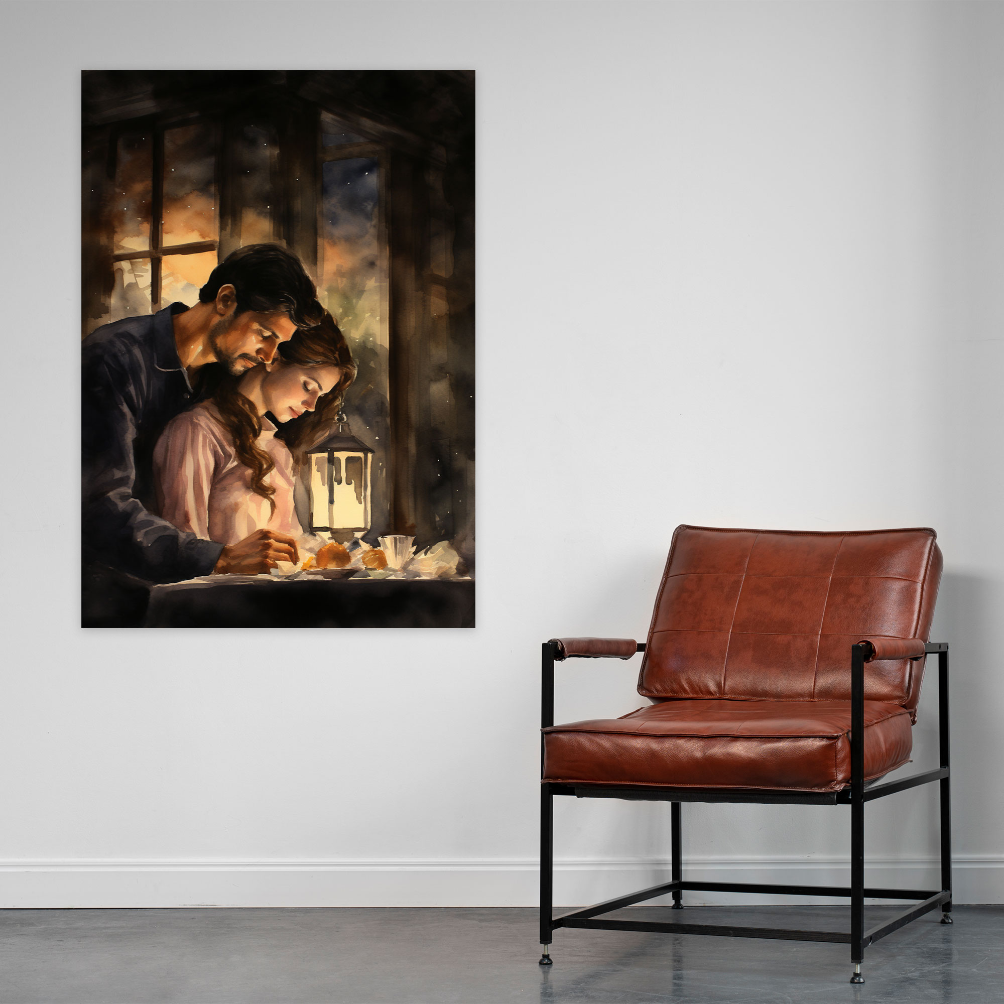 Romantic Candle Canvas Print - Candle, Candle, Canvas, Romantic