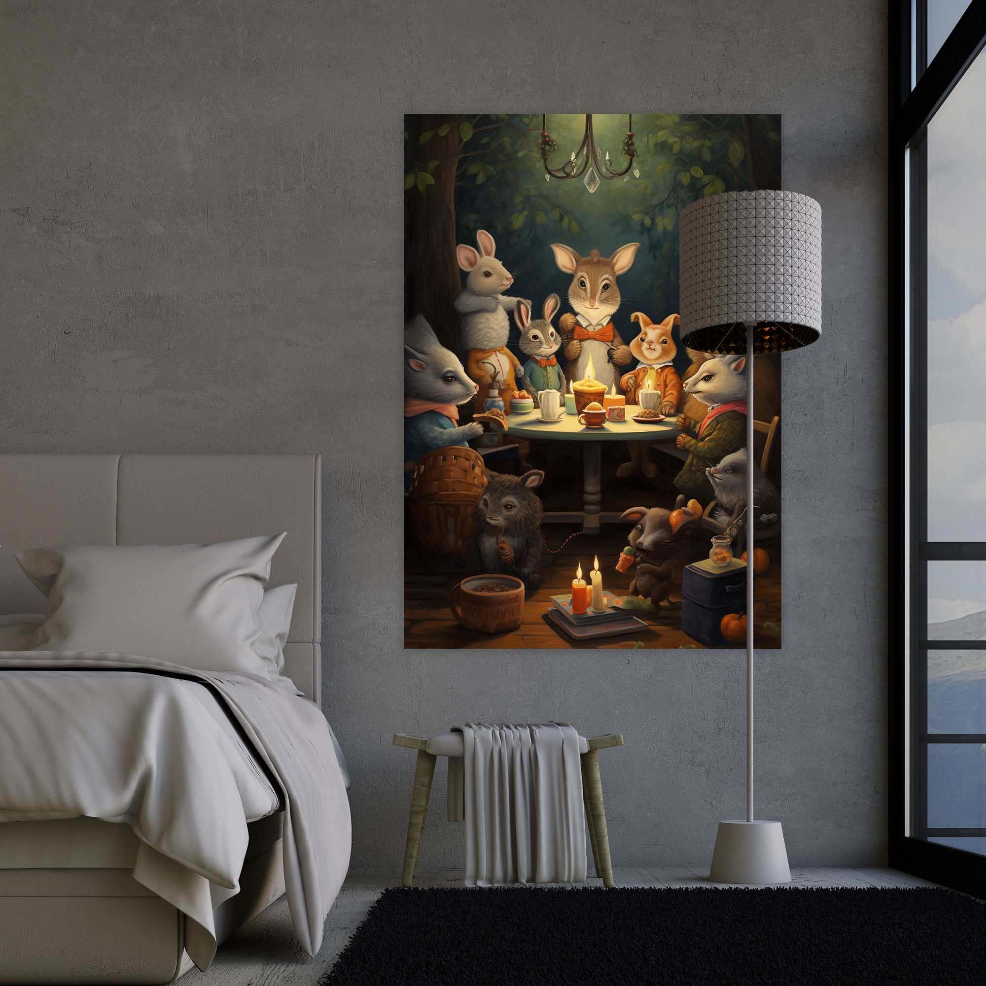 Whimsical Candle Canvas Print - Candle, Wall Decoration, Wall Art, Canvas Print