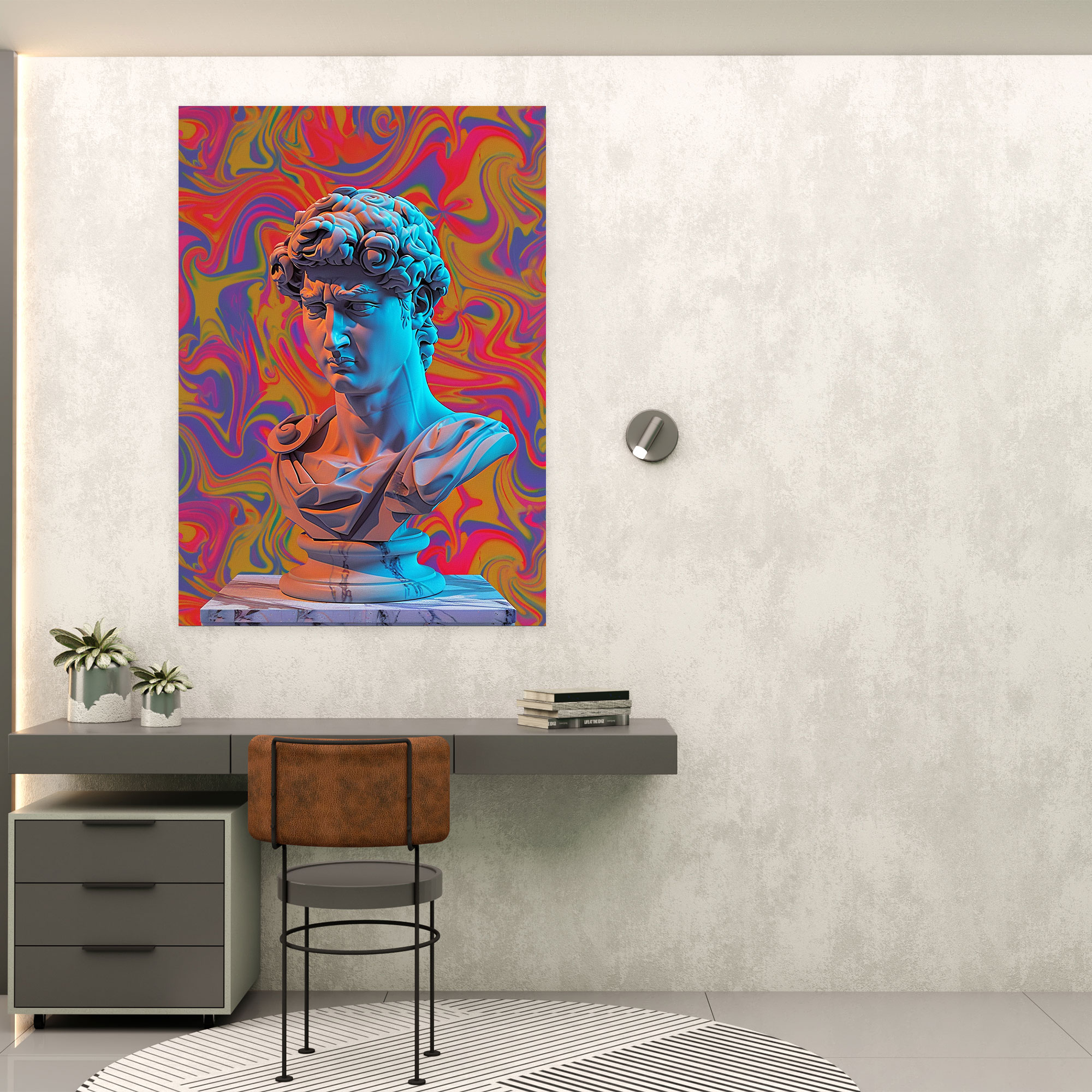 Sculpture Pop Art Wall Decoration - Classicism And Popart, Classical Sculpture, Wall Decoration, Digital Patterns