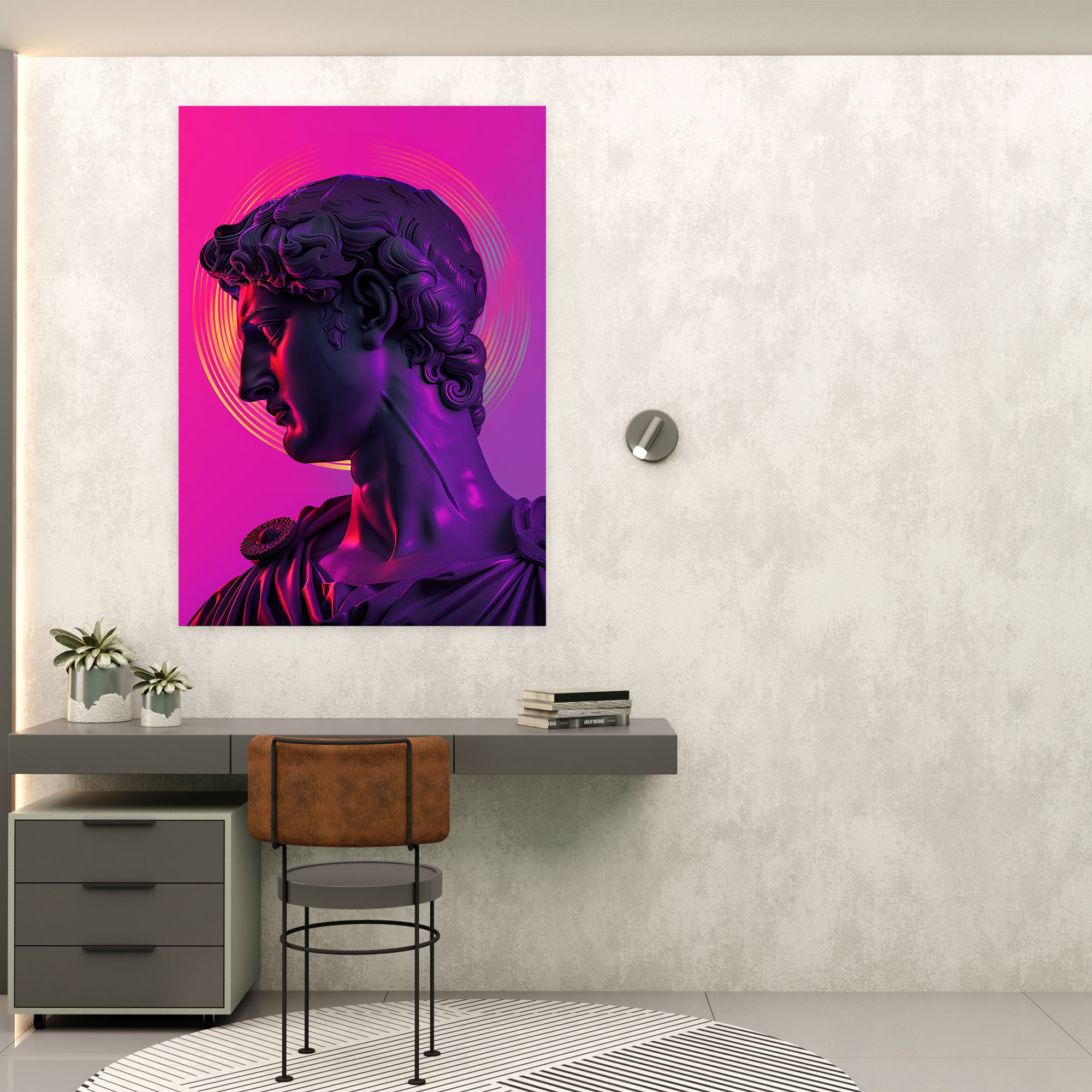 Neon Classicism Canvas Print - Classicism And Popart, Canvas Print, Canvas, Canvas Wall Art