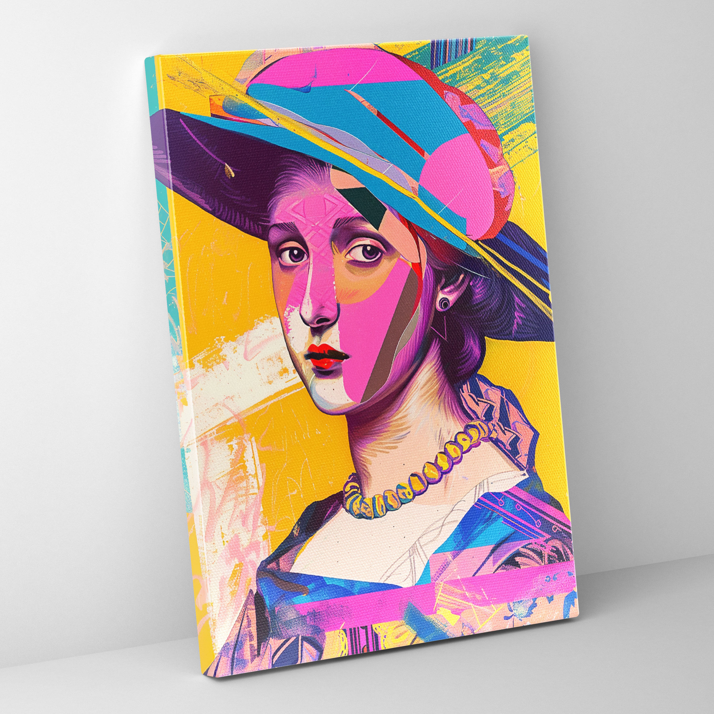 Graphic Renaissance Canvas Print - Classicism And Popart, Classicism And Pop Art, Canvas Wall Art, Wall Decoration