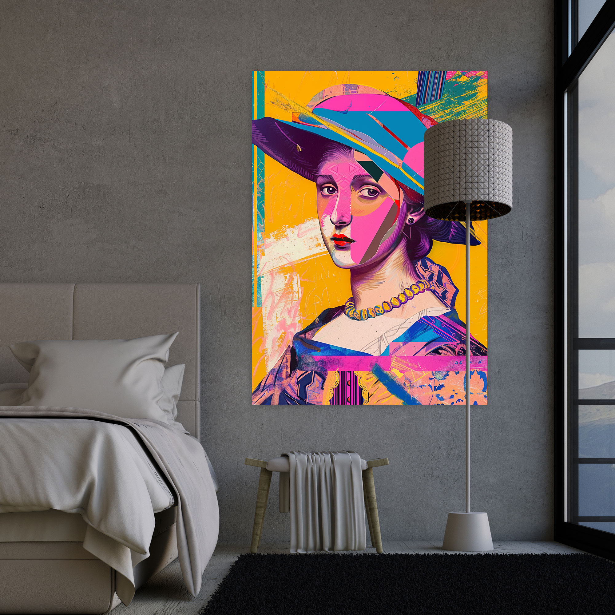 Graphic Renaissance Canvas Print - Classicism And Popart, Classicism And Pop Art, Canvas Wall Art, Wall Decoration