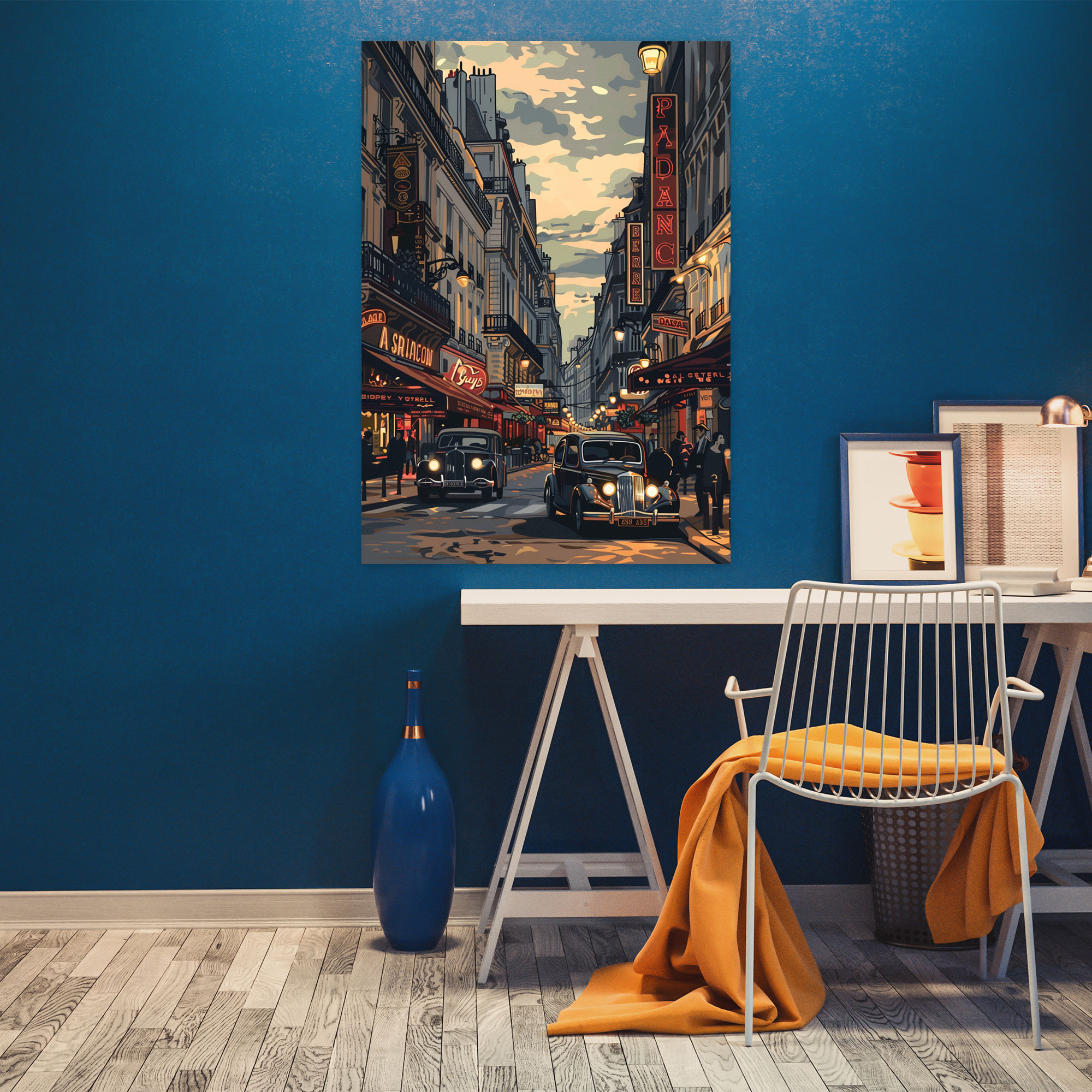 Parisian Pop Art Canvas Print - Classicism And Popart, Home Decoration, Canvas, Classicism And Pop Art
