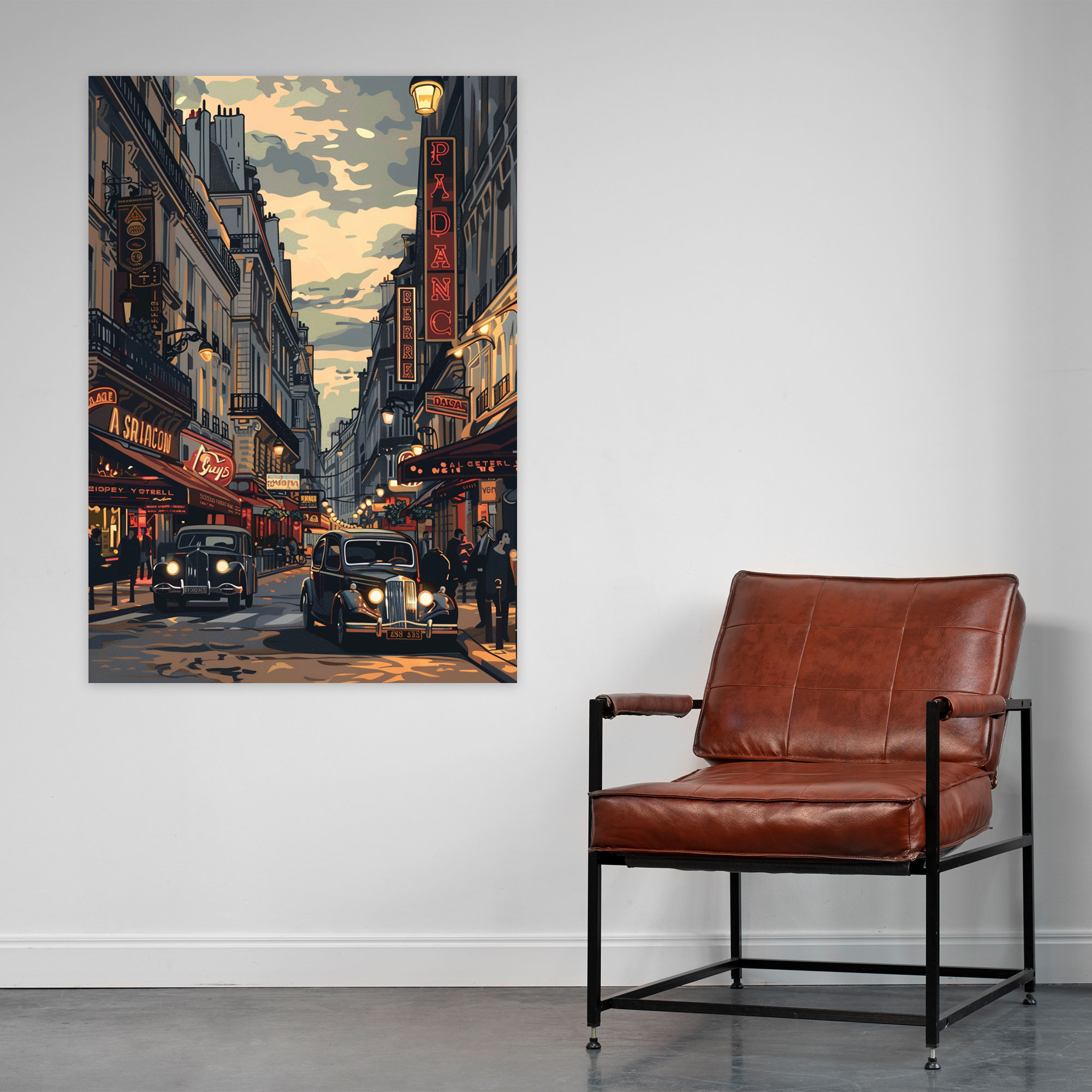 Parisian Pop Art Canvas Print - Classicism And Popart, Home Decoration, Canvas, Classicism And Pop Art