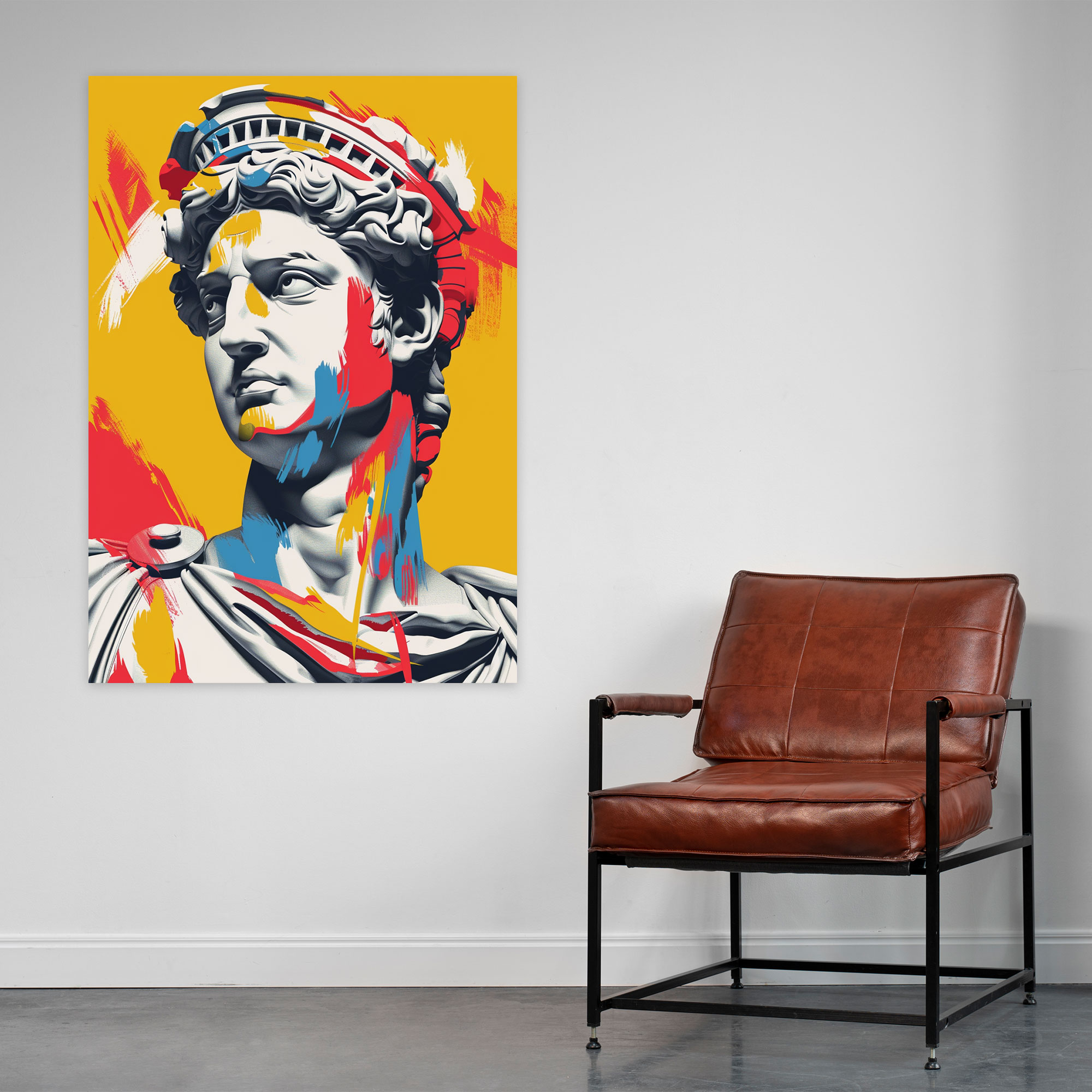 Classicism Meets Pop Art Canvas Print - Classicism And Popart, Home Decoration, Wall Art, Canvas