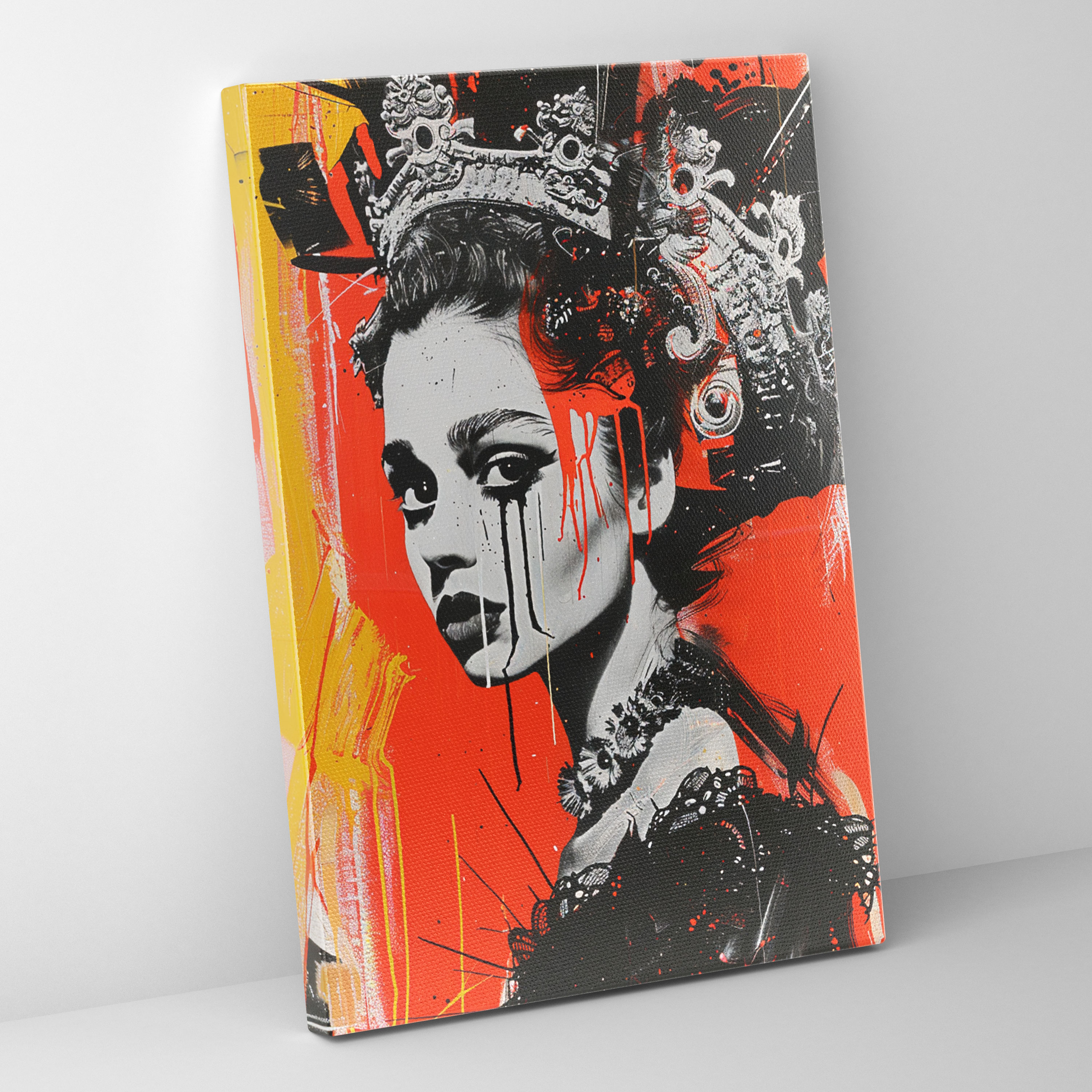 Rococo Pop Art Canvas Print - Classicism And Popart, Canvas Print, Wall Art, Home Decoration