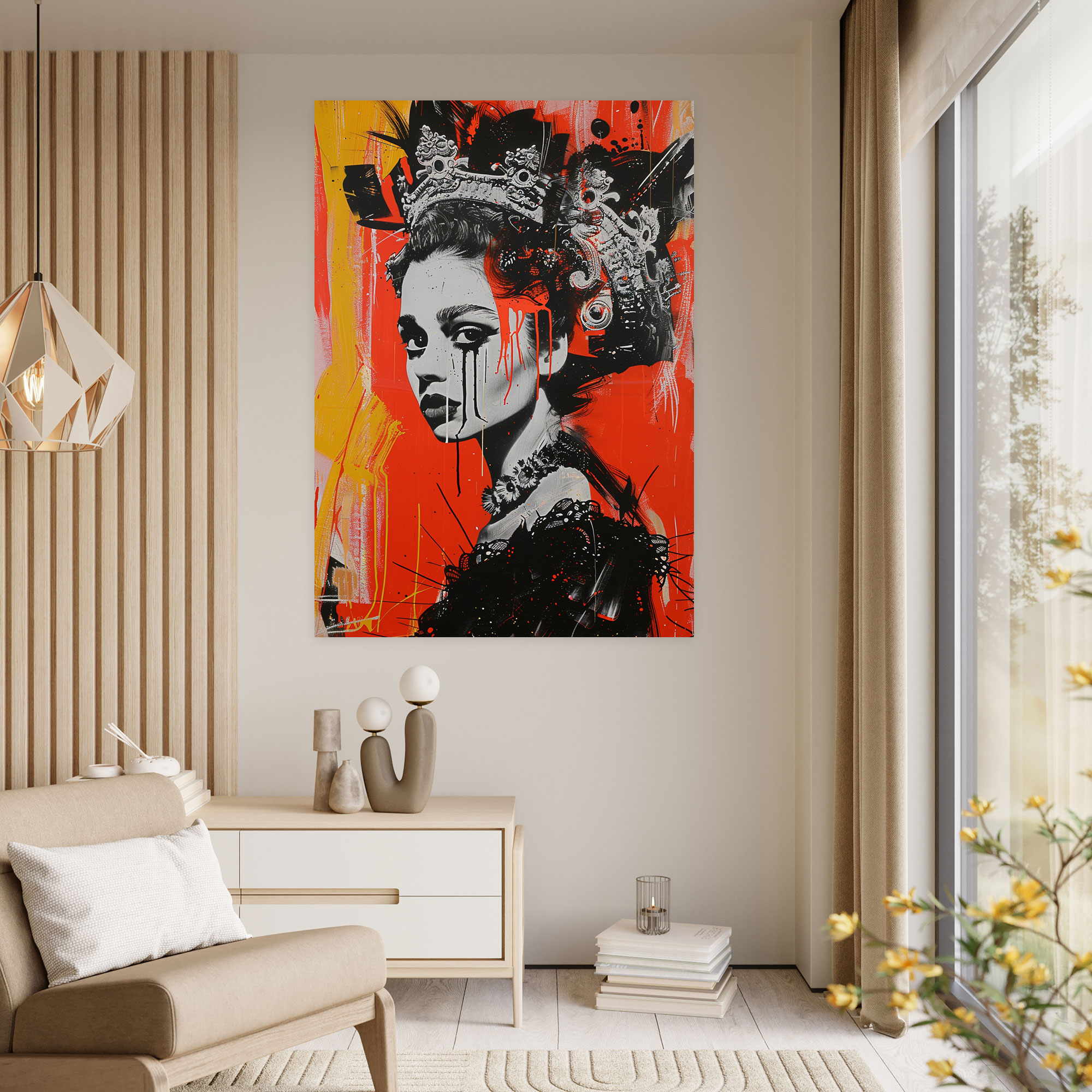 Rococo Pop Art Canvas Print - Classicism And Popart, Canvas Print, Wall Art, Home Decoration