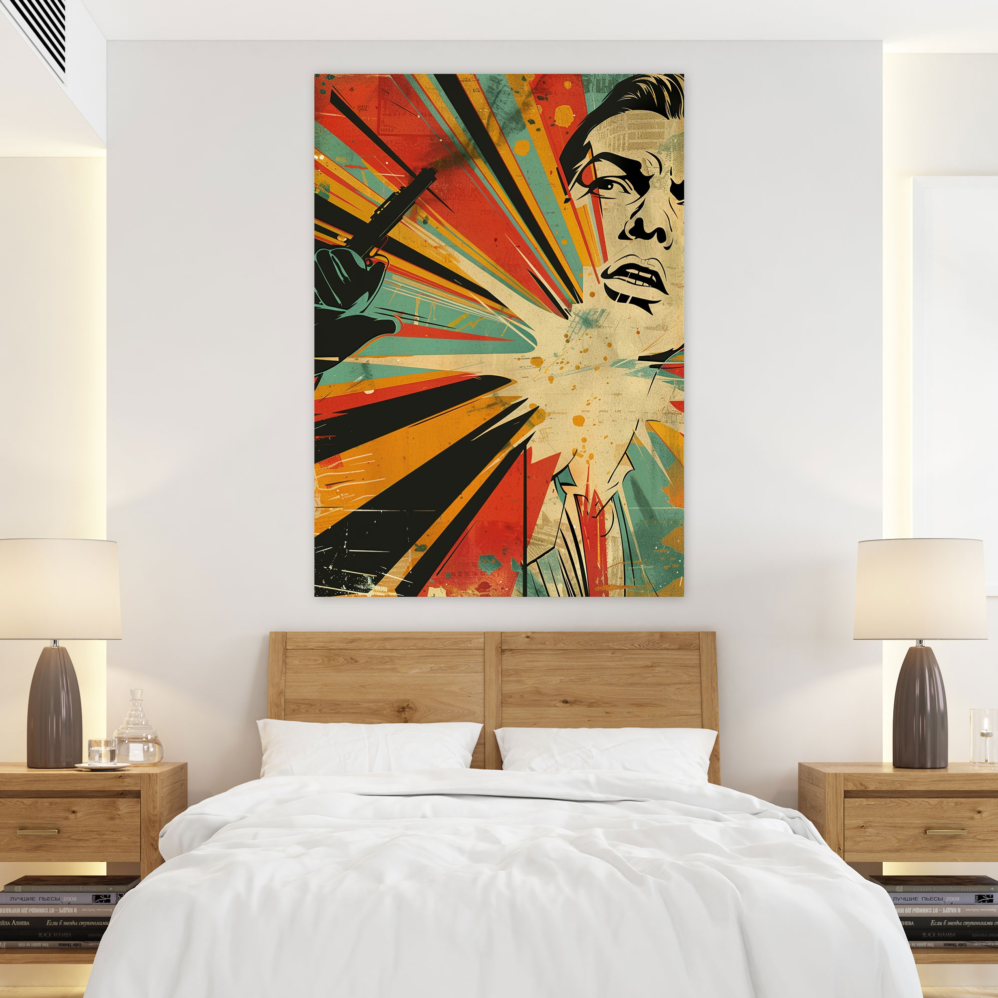 Art Deco Pop Art Wall Decoration - Classicism And Popart, Canvas Wall Art, Art Deco Pop Art, Wall Decoration