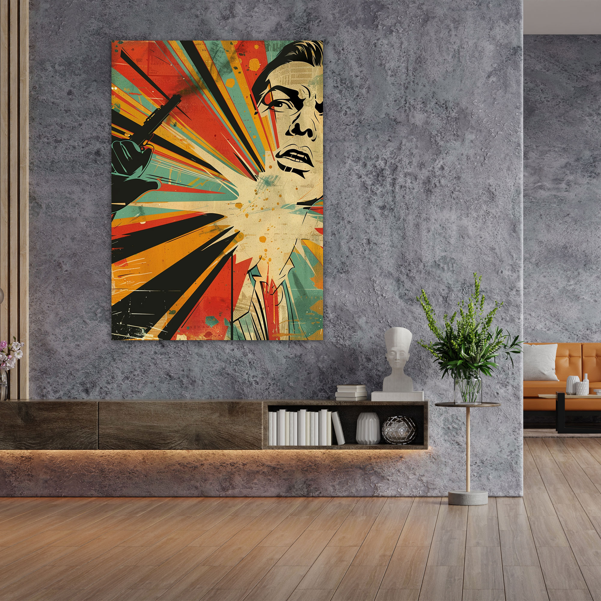 Art Deco Pop Art Wall Decoration - Classicism And Popart, Canvas Wall Art, Art Deco Pop Art, Wall Decoration