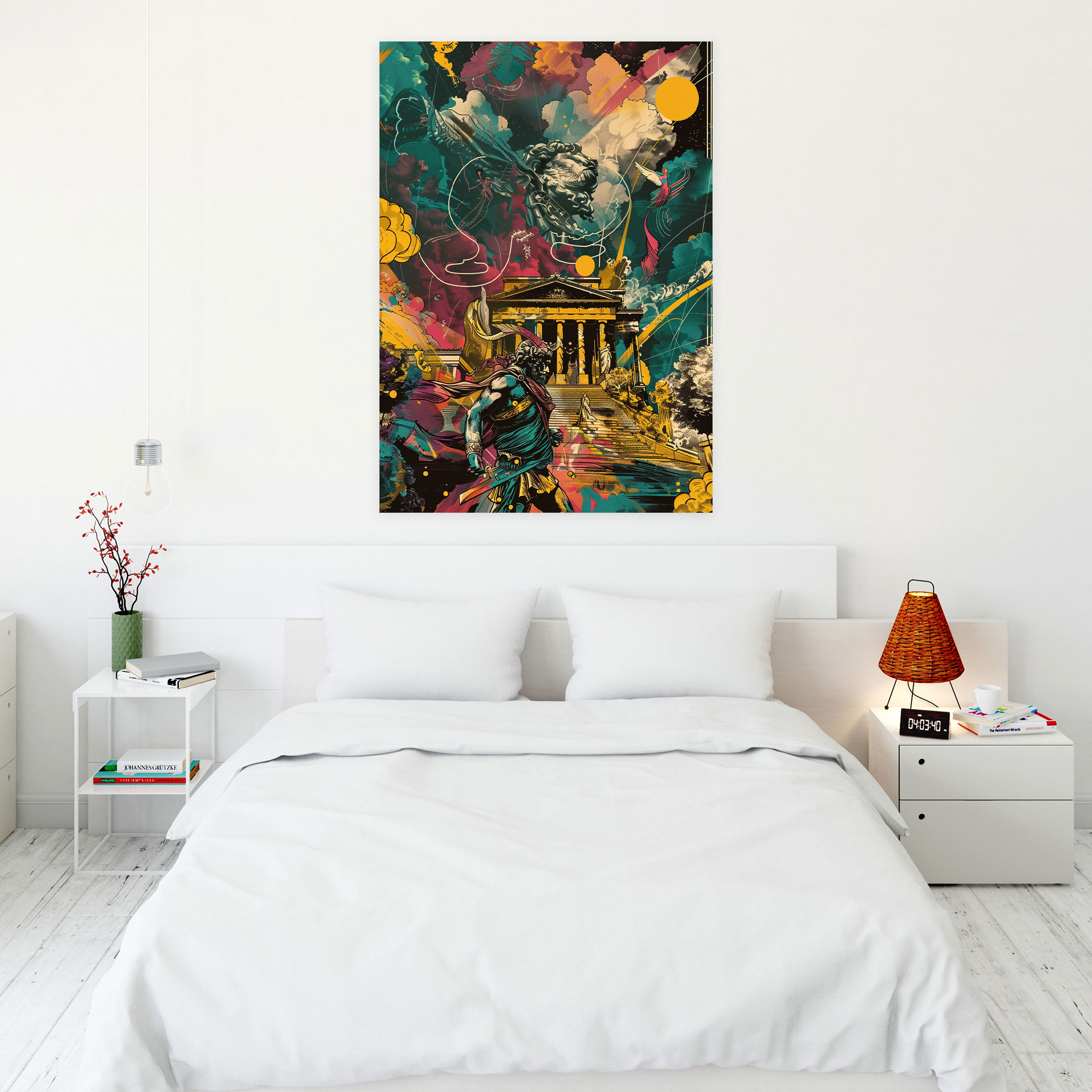 Comic Book Greek Mythology Canvas Print - Classicism And Popart, Canvas Print, Canvas Wall Art, Home Decoration