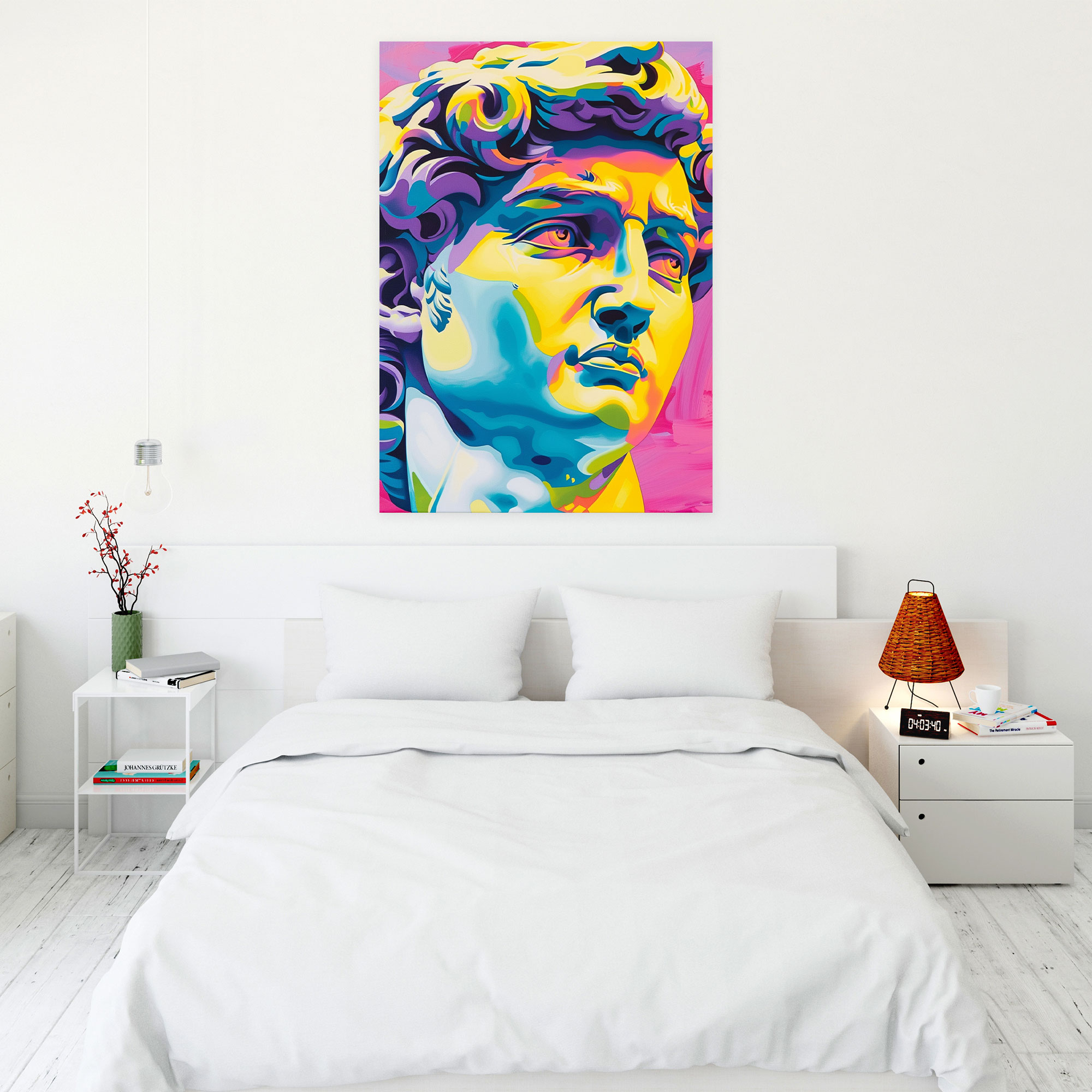 Bold Statue Canvas Print - Classicism And Popart, Canvas Wall Art, Canvas, Wall Art