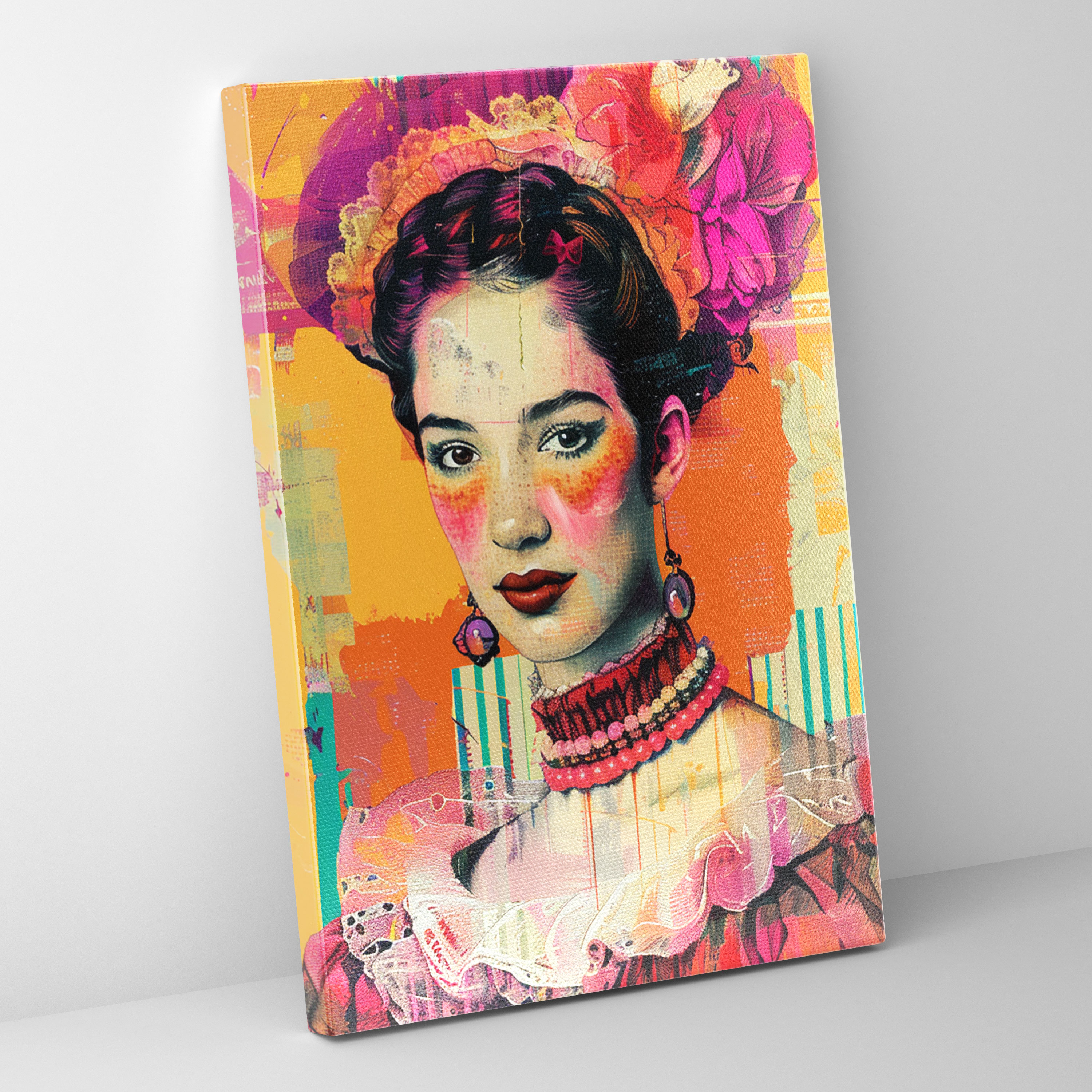 Noblewoman Pop Art Canvas Print - Classicism And Popart, Home Decoration, Canvas Print, Wall Art