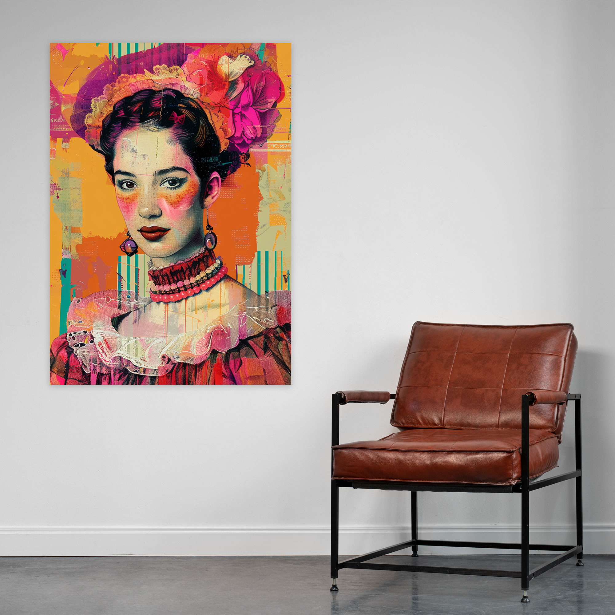 Noblewoman Pop Art Canvas Print - Classicism And Popart, Home Decoration, Canvas Print, Wall Art