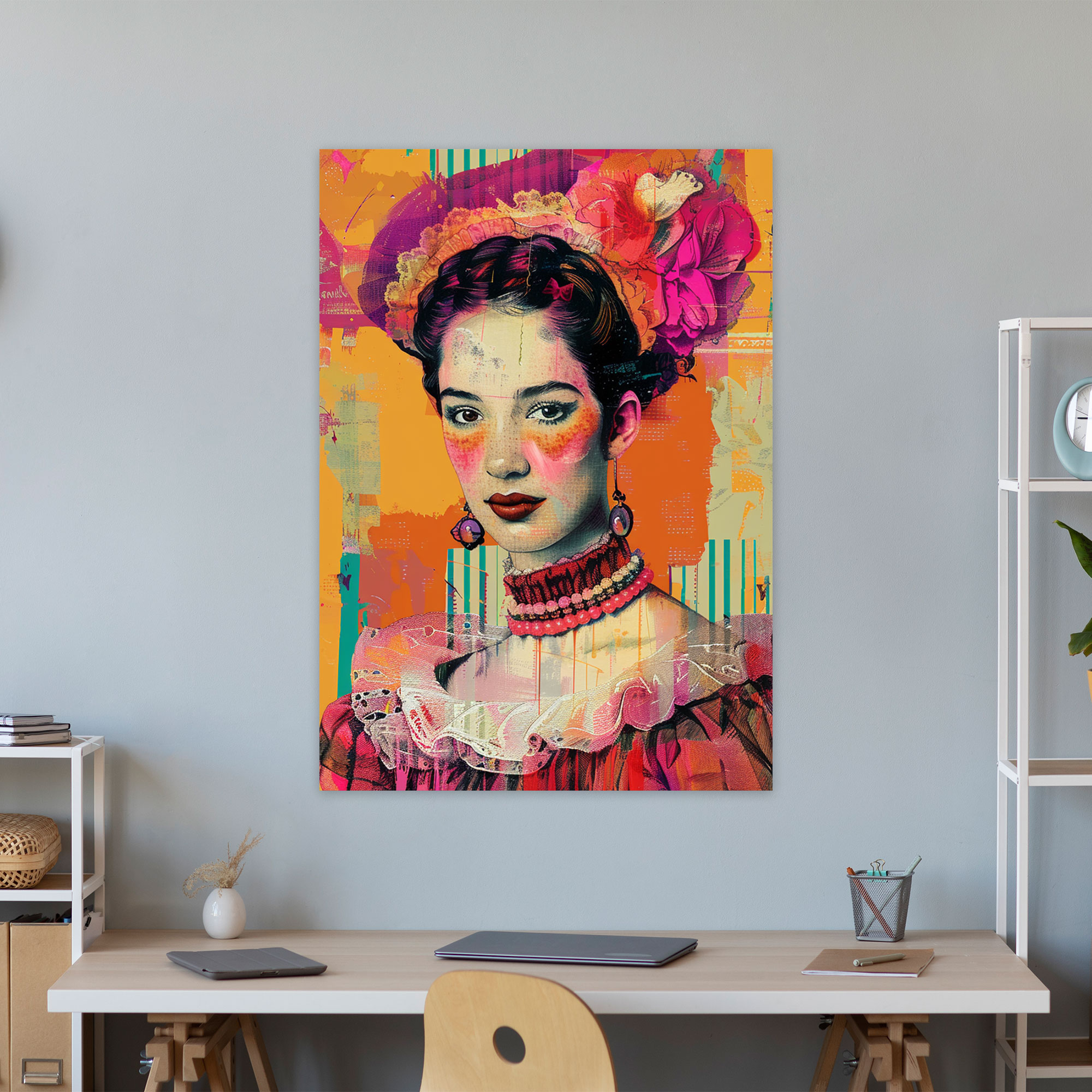 Noblewoman Pop Art Canvas Print - Classicism And Popart, Home Decoration, Canvas Print, Wall Art