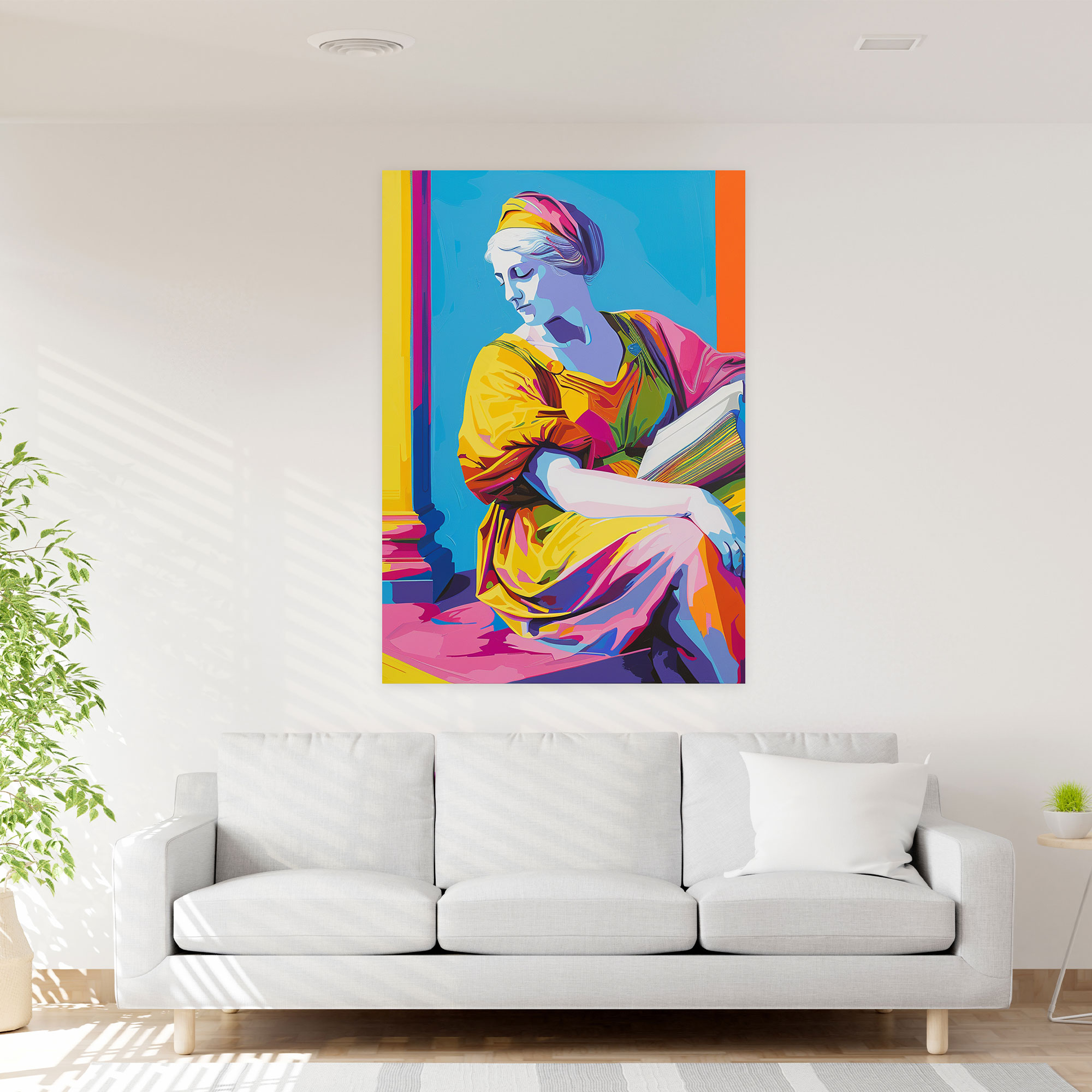 Vibrant Renaissance Wall Art - Classicism And Popart, Canvas Wall Art, Wall Decoration, Wall Art