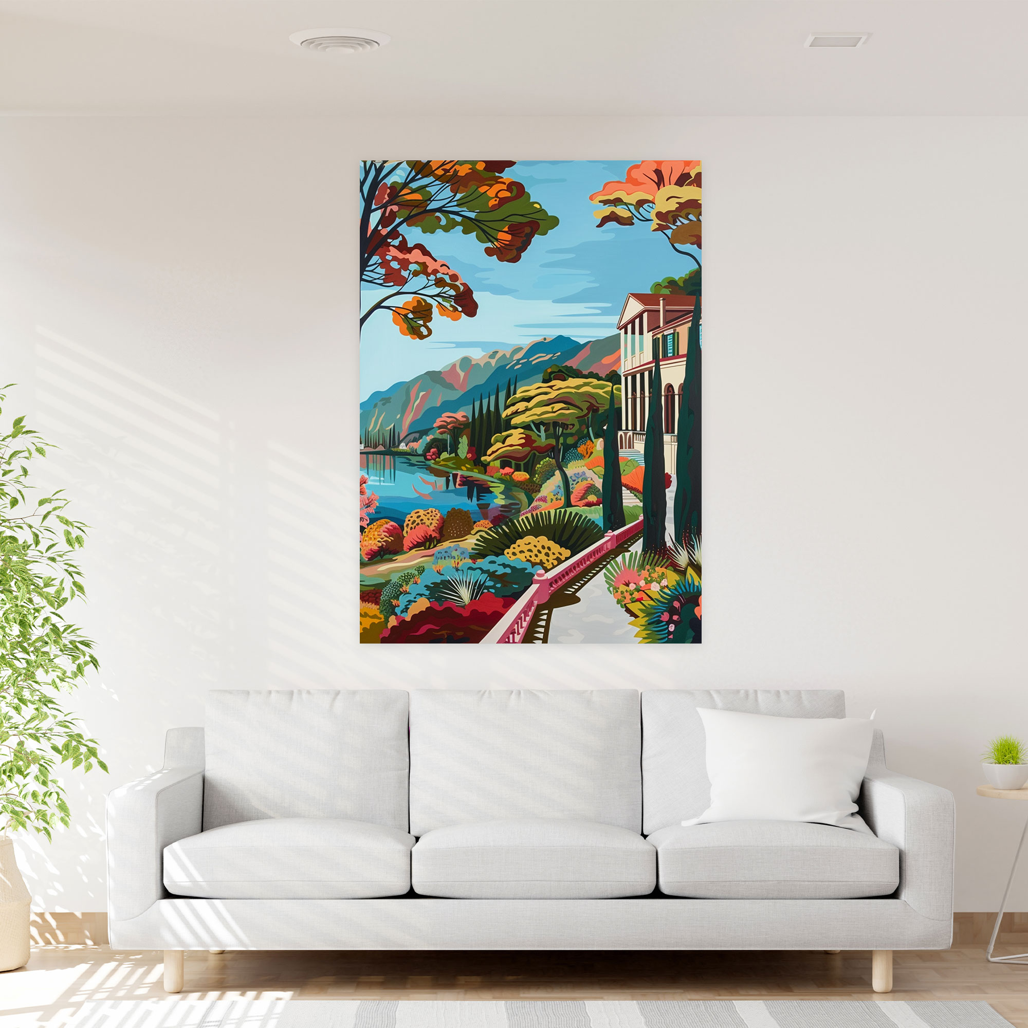 Pop Art Landscape Wall Art - Classicism And Popart, Home Decoration, Combine Classicism With Pop Art, Wall Decoration