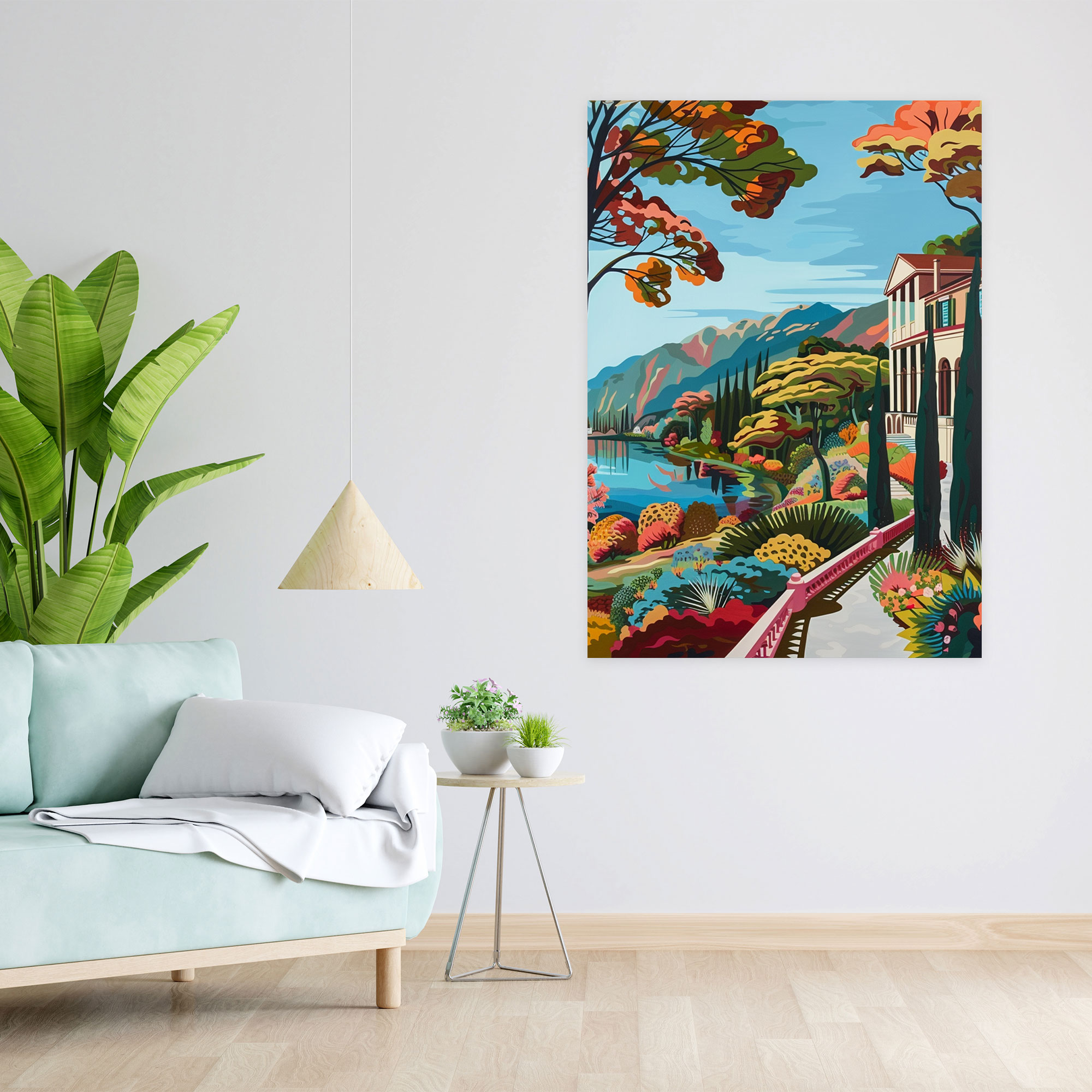 Pop Art Landscape Wall Art - Classicism And Popart, Home Decoration, Combine Classicism With Pop Art, Wall Decoration