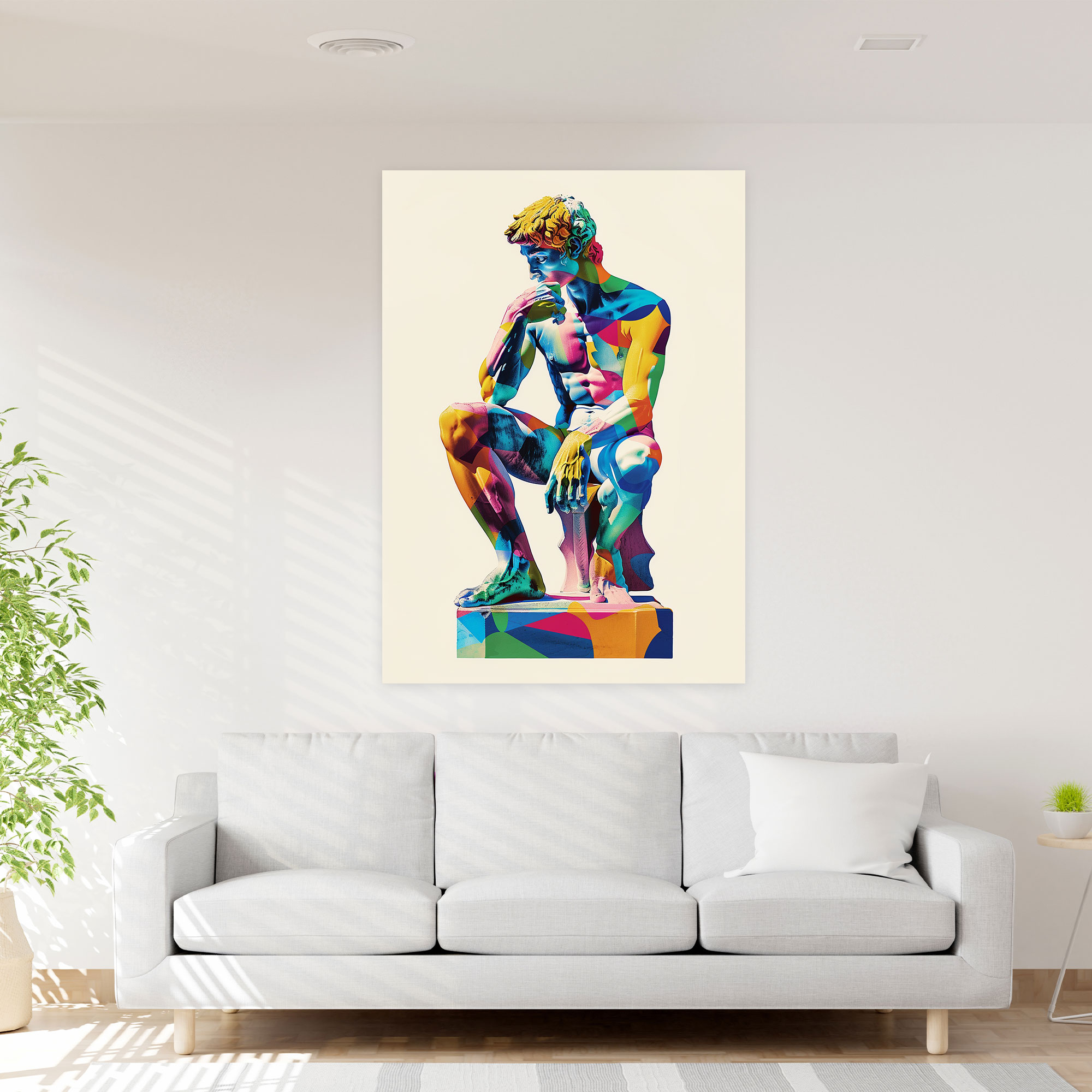 Classicism With Pop Art Wall Decoration - Classicism And Popart, Canvas Wall Art, Canvas Print, Canvas