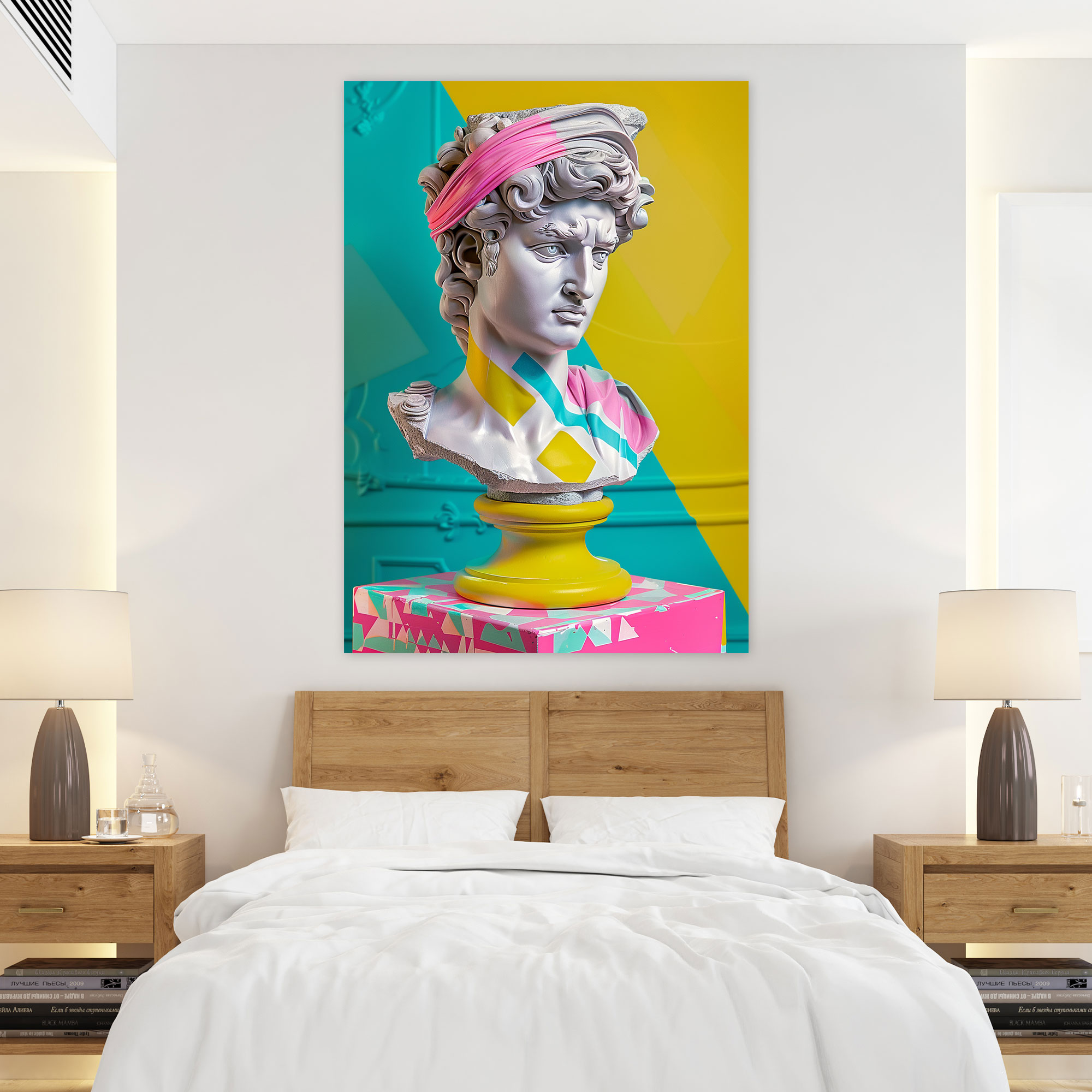 Classicism And Pop Art Fusion Wall Decoration - Classicism And Popart, Wall Decoration, Canvas, Home Decoration