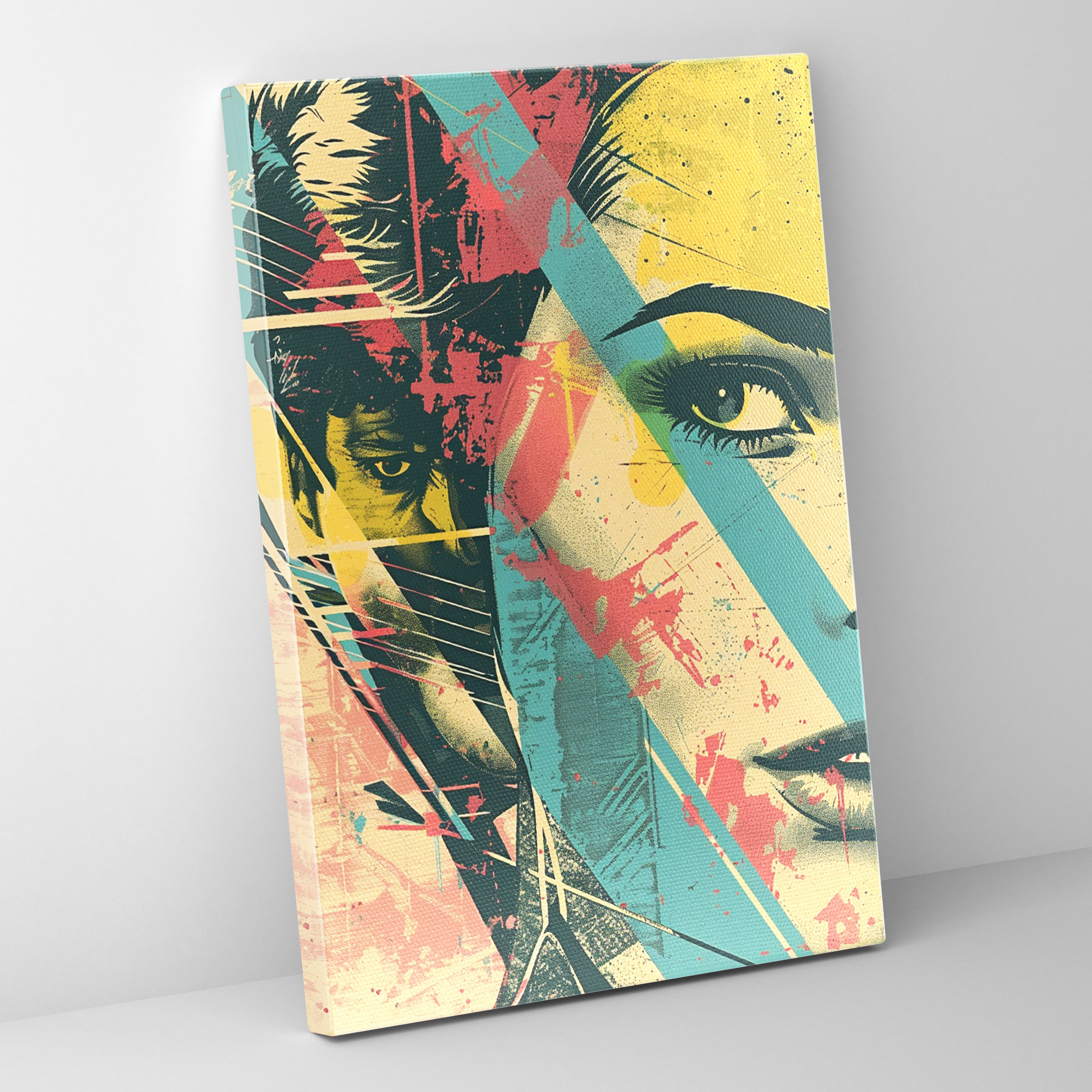 Vintage Movie Poster Pop Art Canvas Wall Art - Classicism And Popart, Wall Decoration, Wall Art, Canvas Print