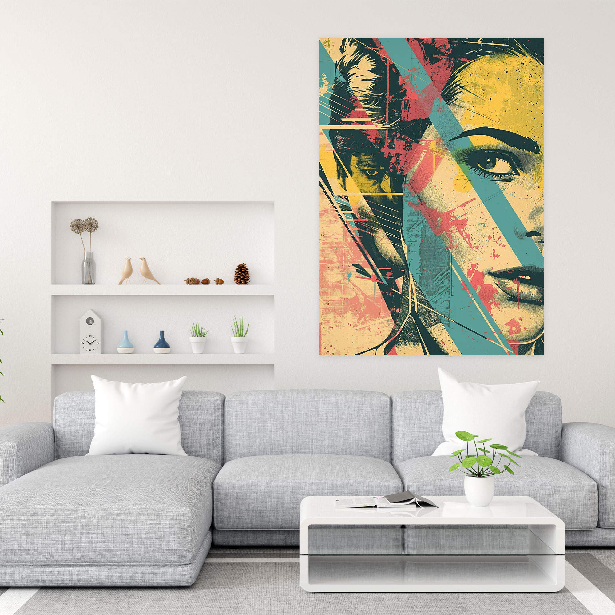 Vintage Movie Poster Pop Art Canvas Wall Art - Classicism And Popart, Wall Decoration, Wall Art, Canvas Print