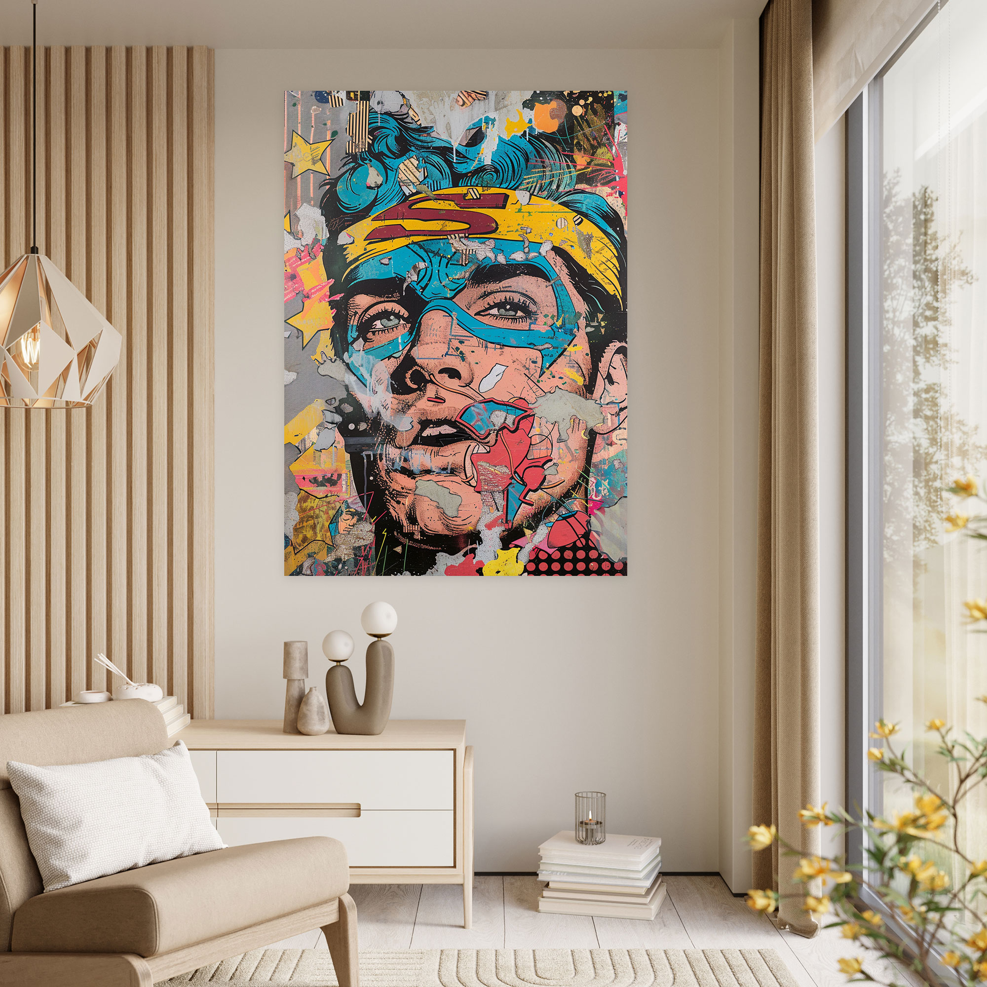 Renaissance Meets Pop Art Wall Art - Classicism And Popart, Canvas, Wall Art, Wall Decoration