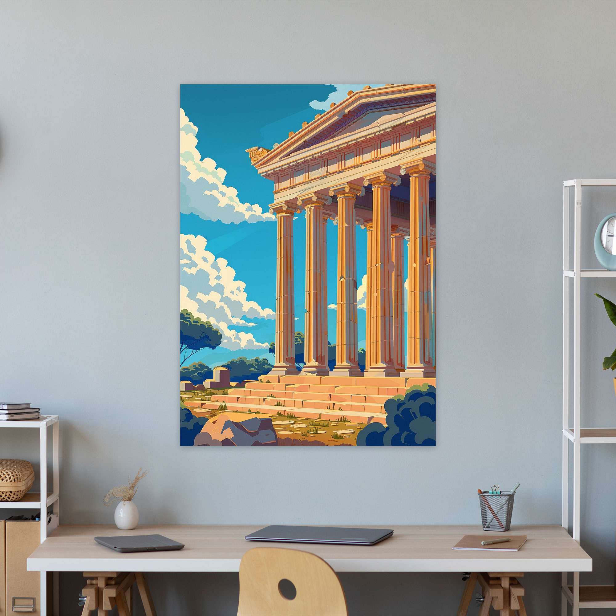 Ancient Greek Pop Art Canvas Print - Classicism And Popart, Canvas Wall Art, Canvas Print, Wall Decoration