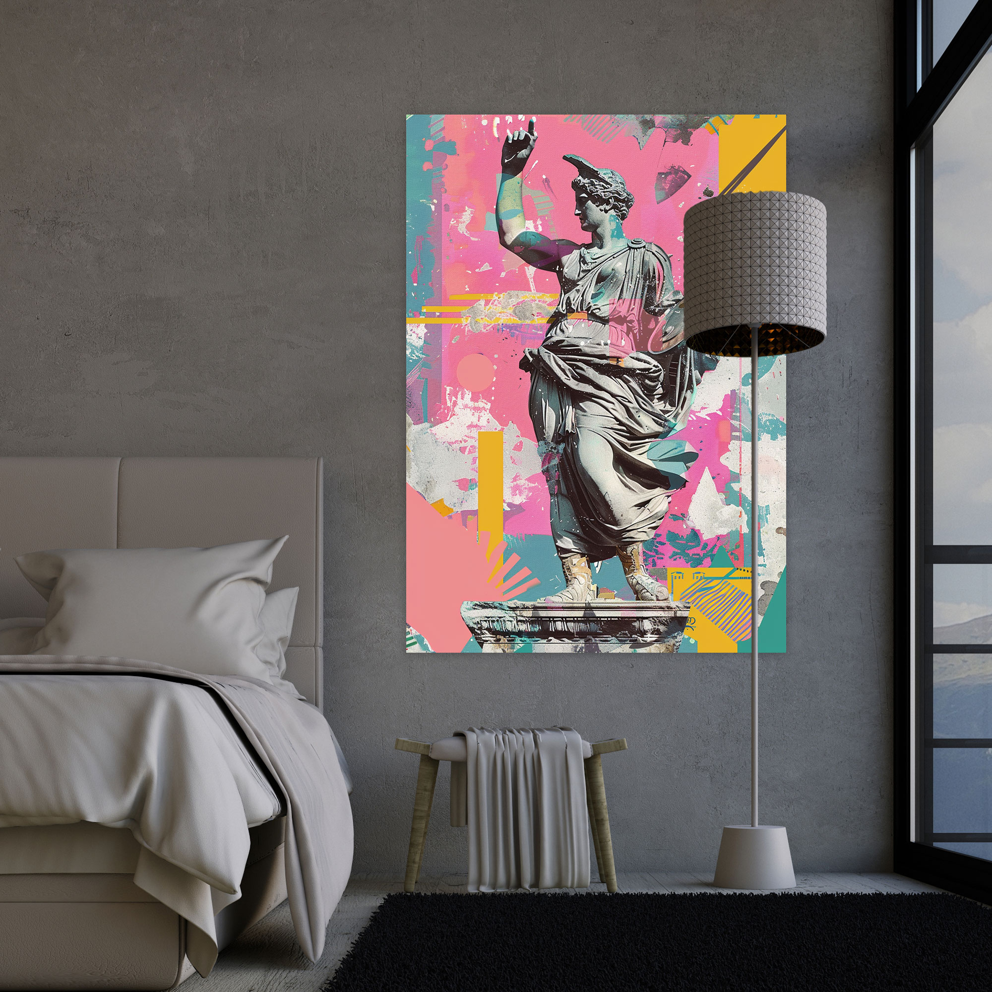 Greek Mythology Pop Art Wall Art - Classicism And Popart, Canvas Wall Art, Wall Decoration, Greek Mythology
