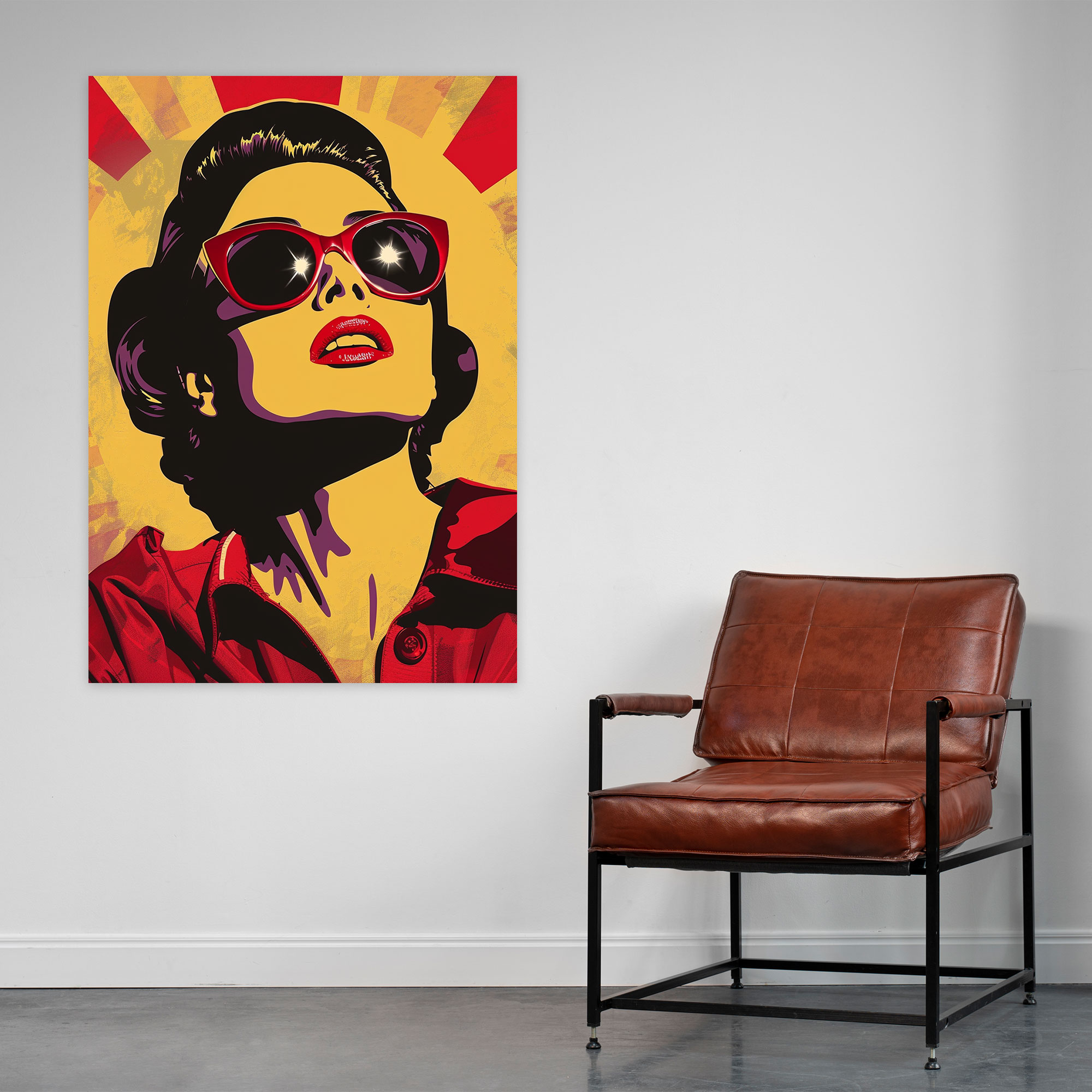 Pop Art Retro Film Poster Duvar Sanatı - Klasik ve Popart Duvar Sanatı Kanvas Klasikizmi Pop Art ile Birleştirin