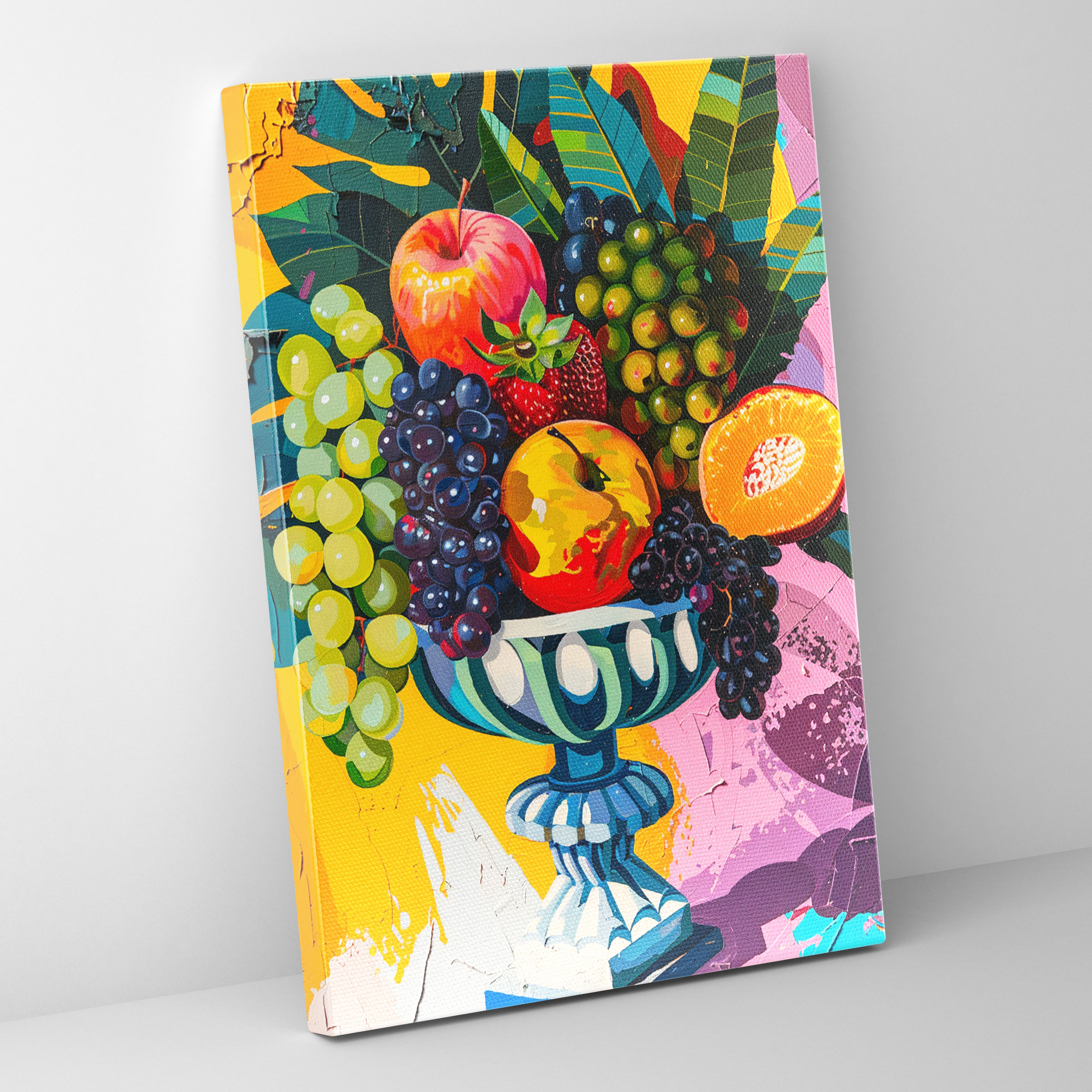 Pop Art Still Life Painting Canvas Print - Classicism And Popart, Canvas Wall Art, Wall Art, Canvas