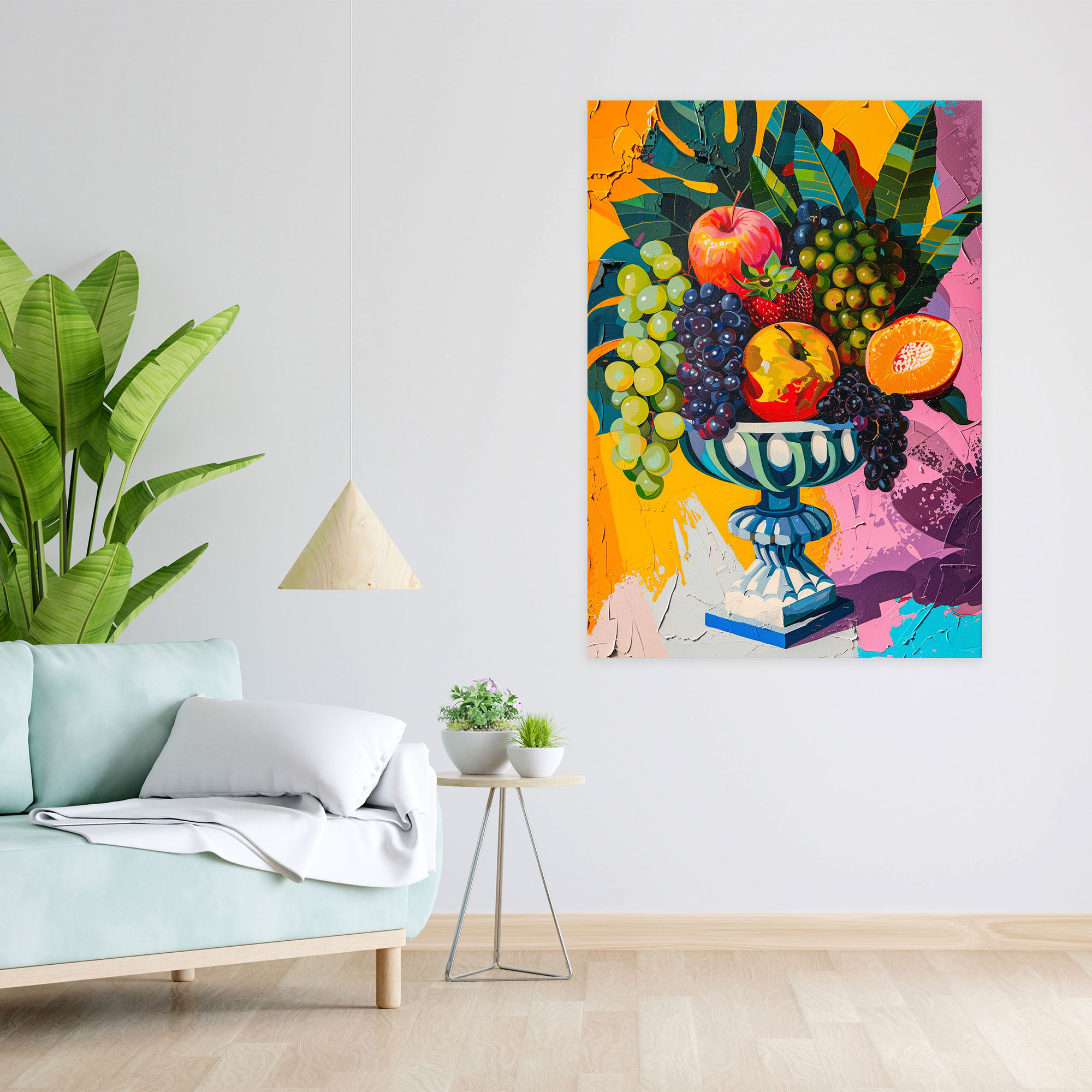 Pop Art Still Life Painting Canvas Print - Classicism And Popart, Canvas Wall Art, Wall Art, Canvas