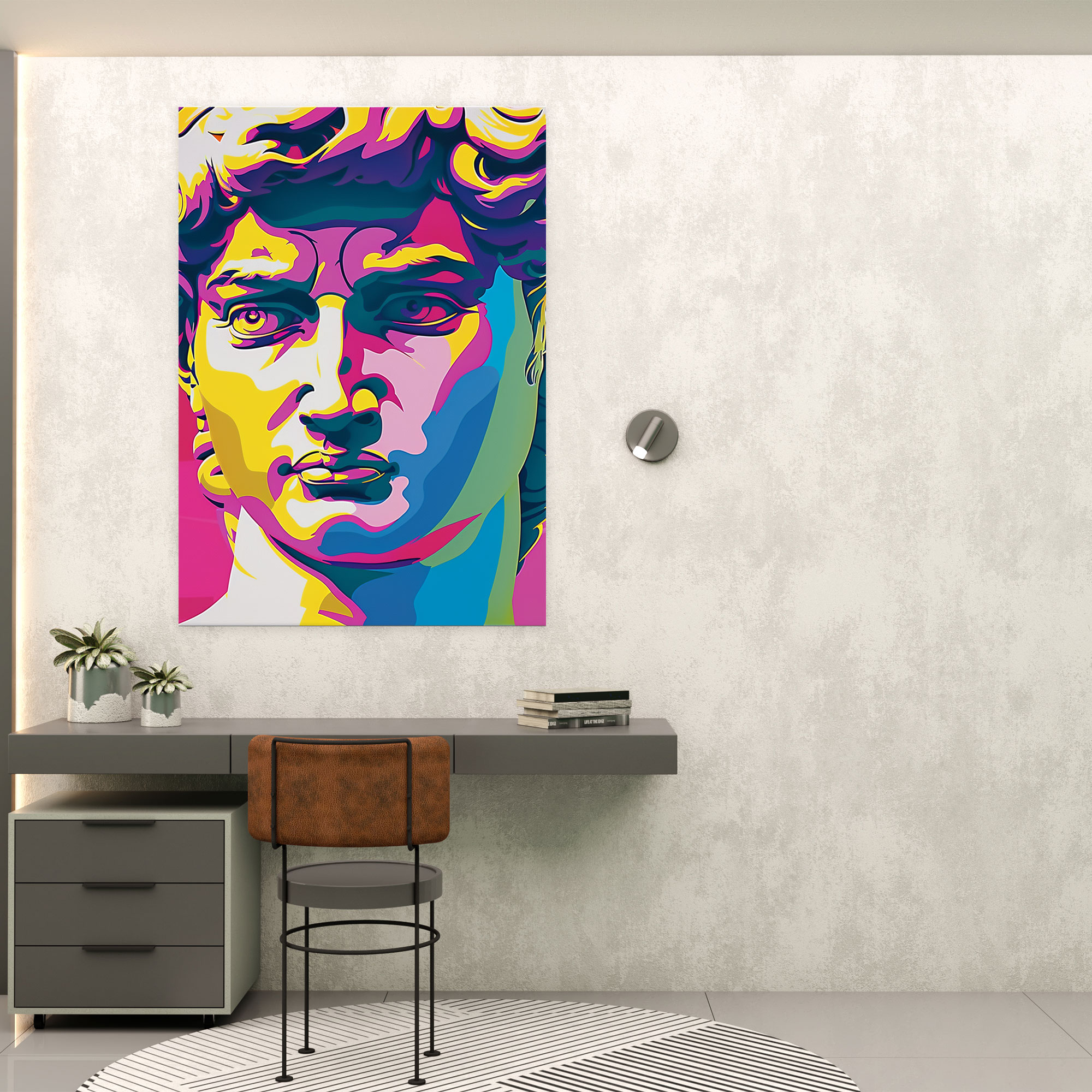 Classicism Meets Pop Art Canvas Print - Classicism And Popart, Wall Art, Home Decoration, Canvas Print