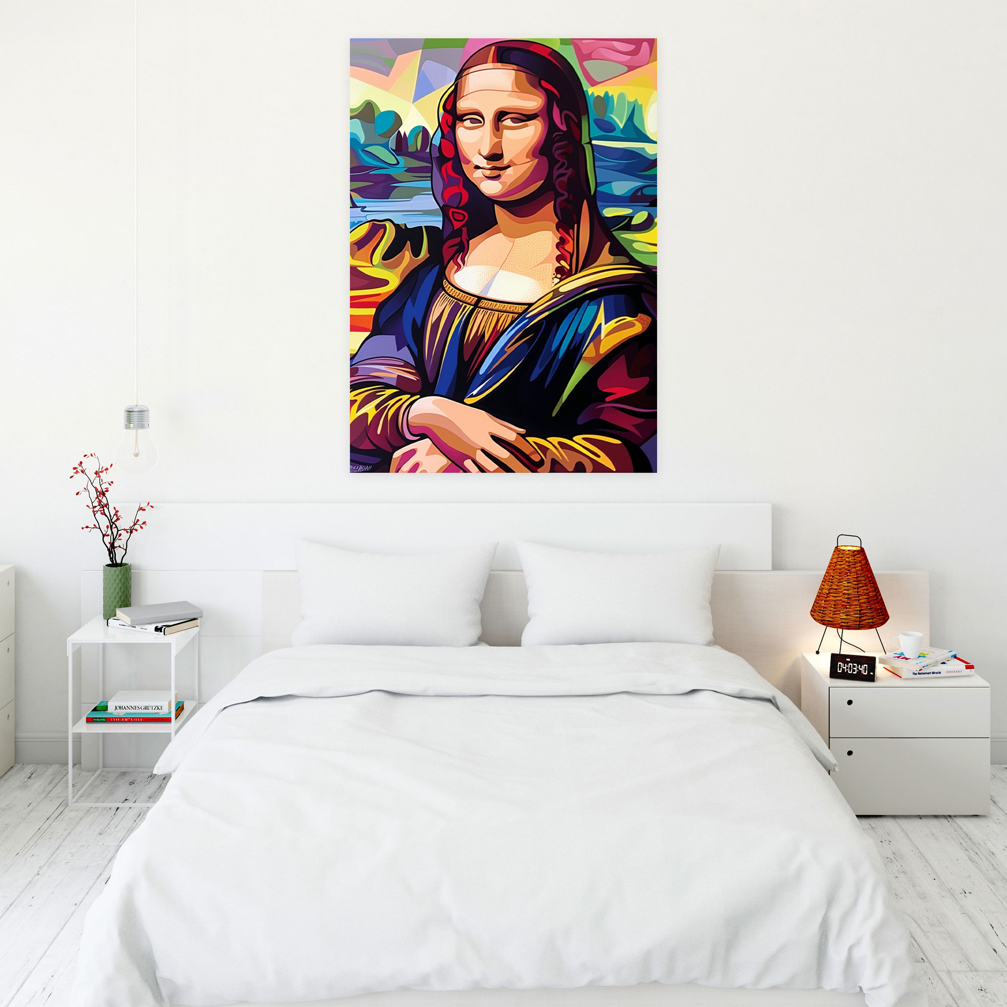 Mona Lisa Remix Canvas Print - Classicism And Popart, Canvas, Canvas Wall Art, Wall Art