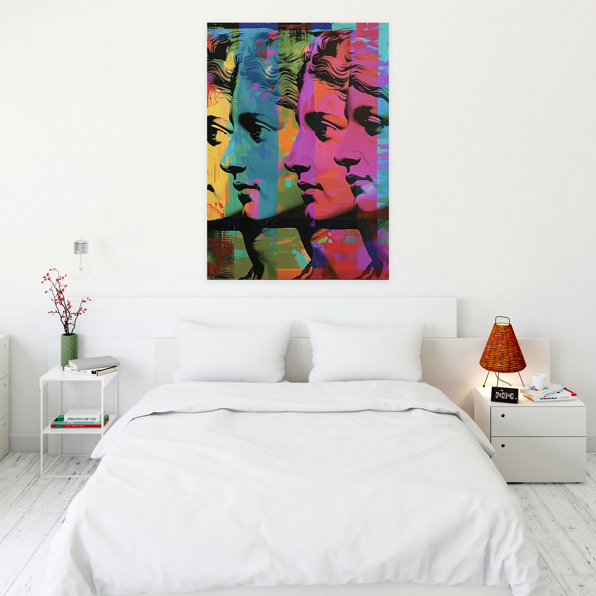 School Of Athens Remix Canvas Print - Classicism And Popart, Wall Art, Wall Decoration, Canvas