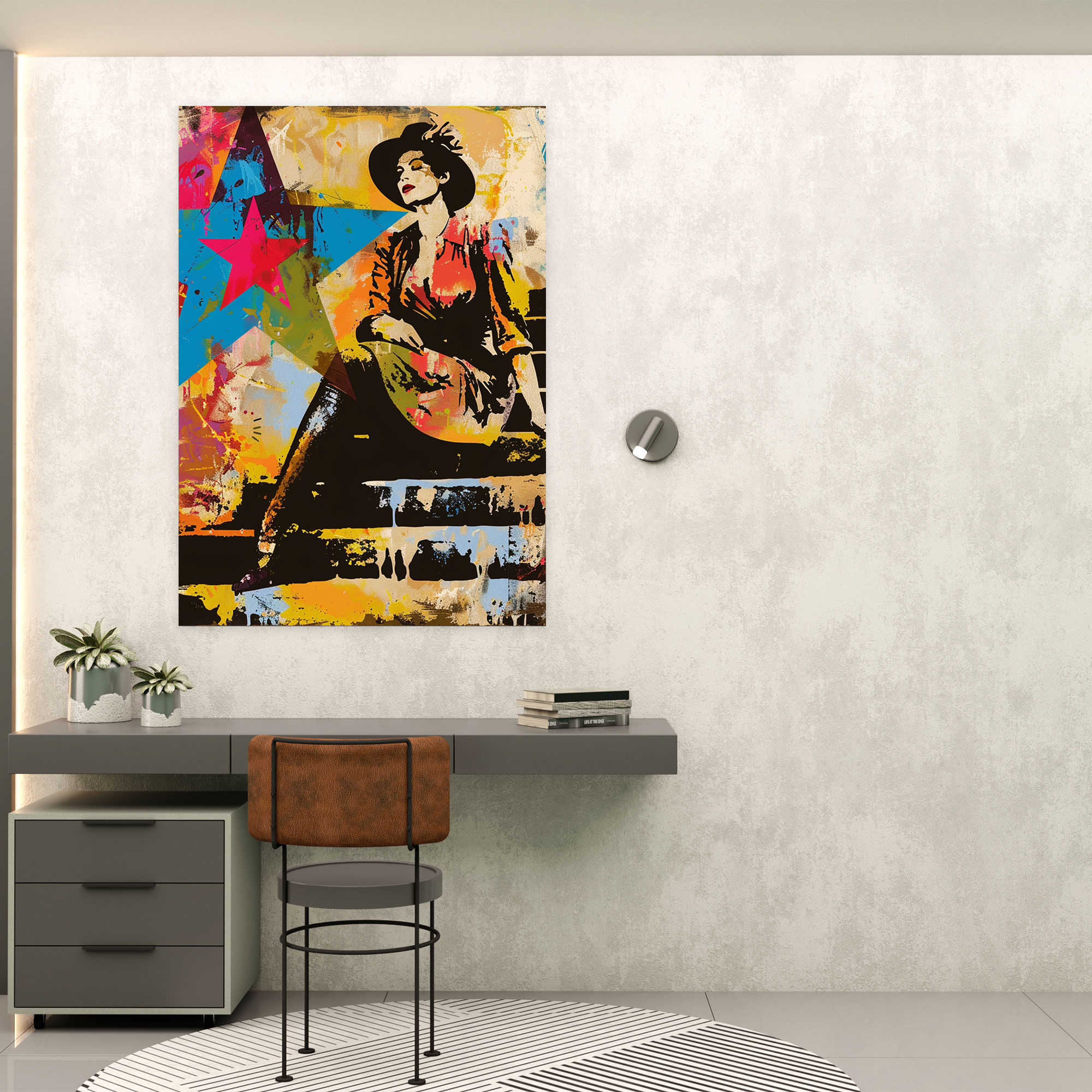 The Star Remix Wall Decoration - Classicism And Popart, Canvas Wall Art, Canvas, Canvas Print