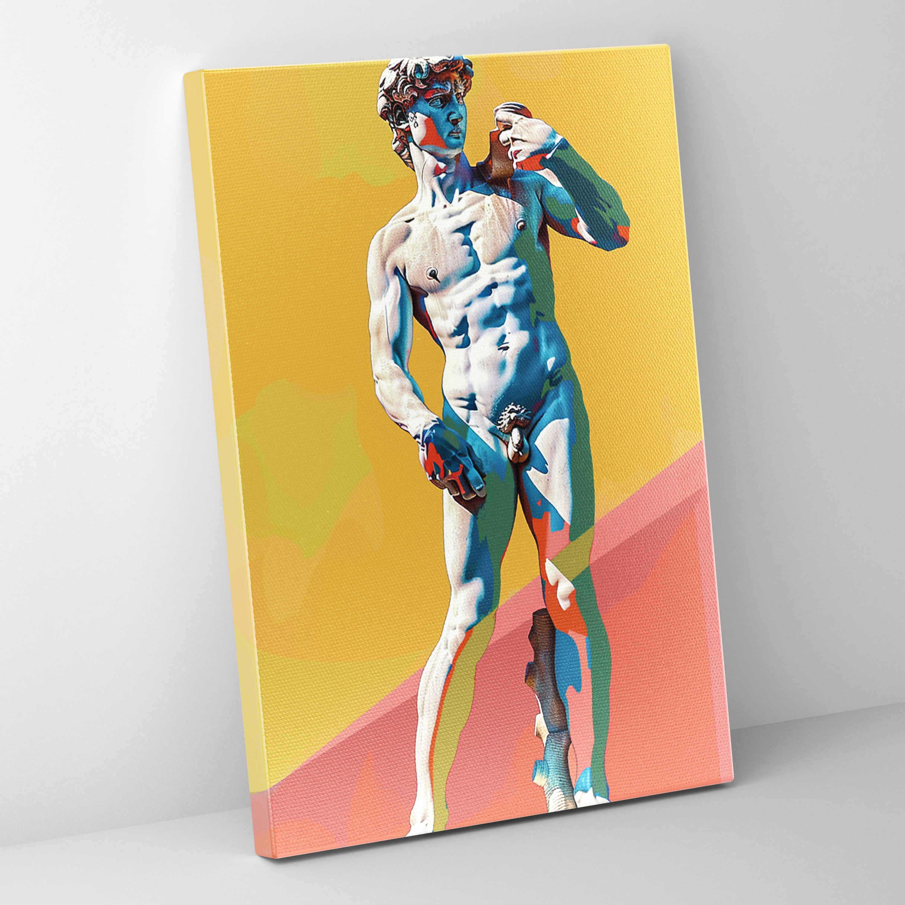 Classicism Meets Pop Art Canvas Print - Classicism And Popart, Canvas Print, Home Decoration, Wall Art