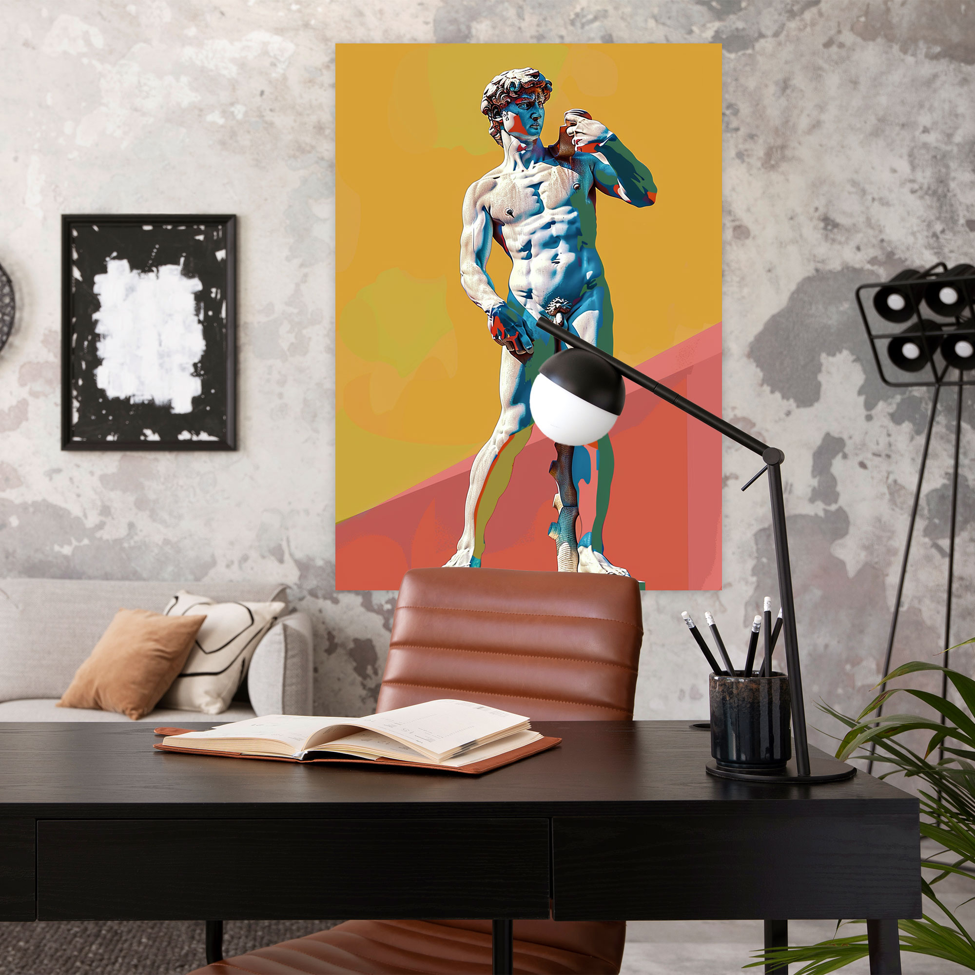 Classicism Meets Pop Art Canvas Print - Classicism And Popart, Canvas Print, Home Decoration, Wall Art