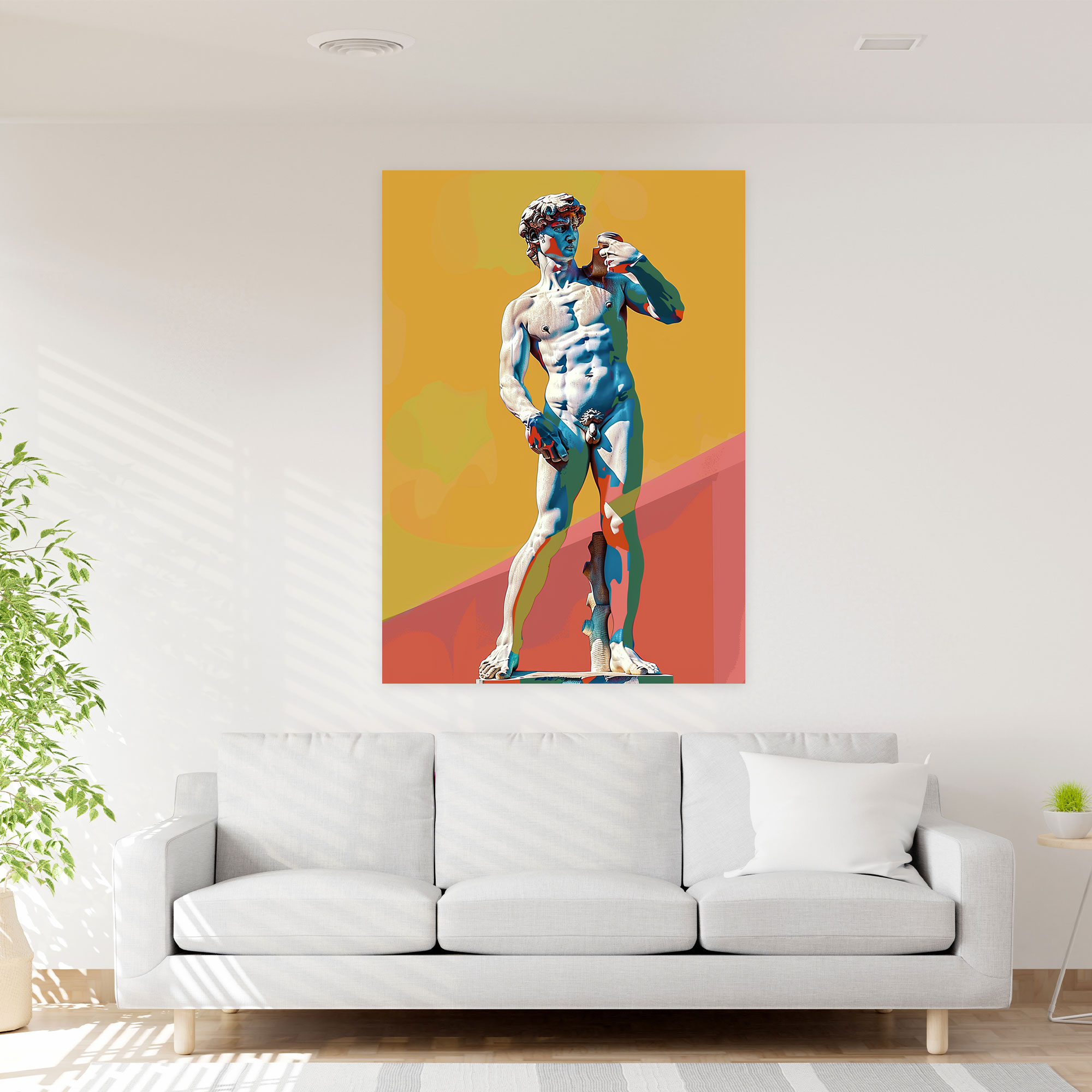 Classicism Meets Pop Art Canvas Print - Classicism And Popart, Canvas Print, Home Decoration, Wall Art