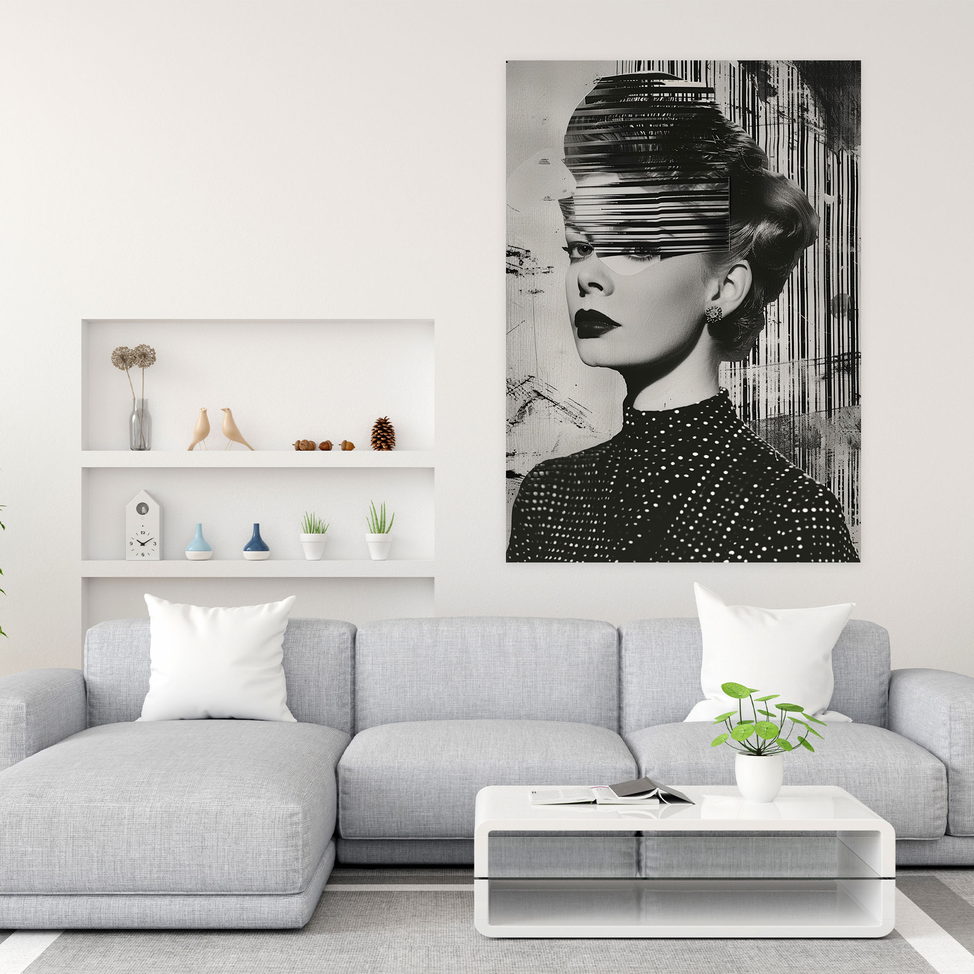Vintage Pop Art Canvas Print - Classicism And Popart, Wall Decoration, Wall Art, Canvas Print