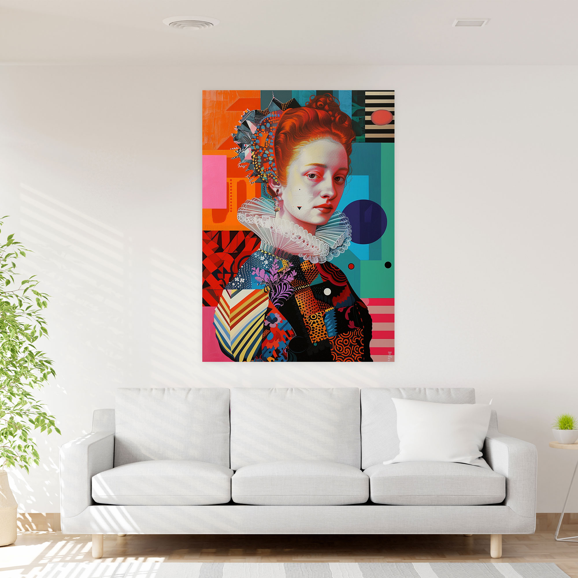 Contemporary Art Fusion Canvas Print - Classicism And Popart, Contemporary Art Fusion, Home Decoration, Wall Art